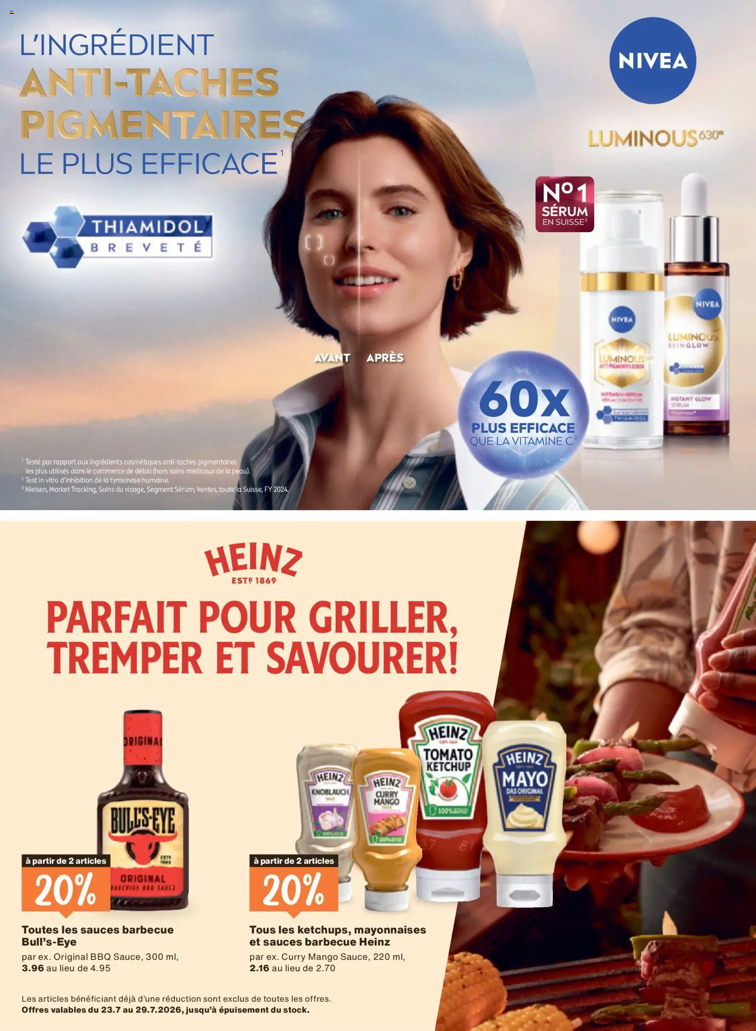 Migros aktionen Magazine FR – gültig ab 22.07.2026 | Seite: 3 | Produkte: Serum, Knoblauch, Ketchup, Mango
