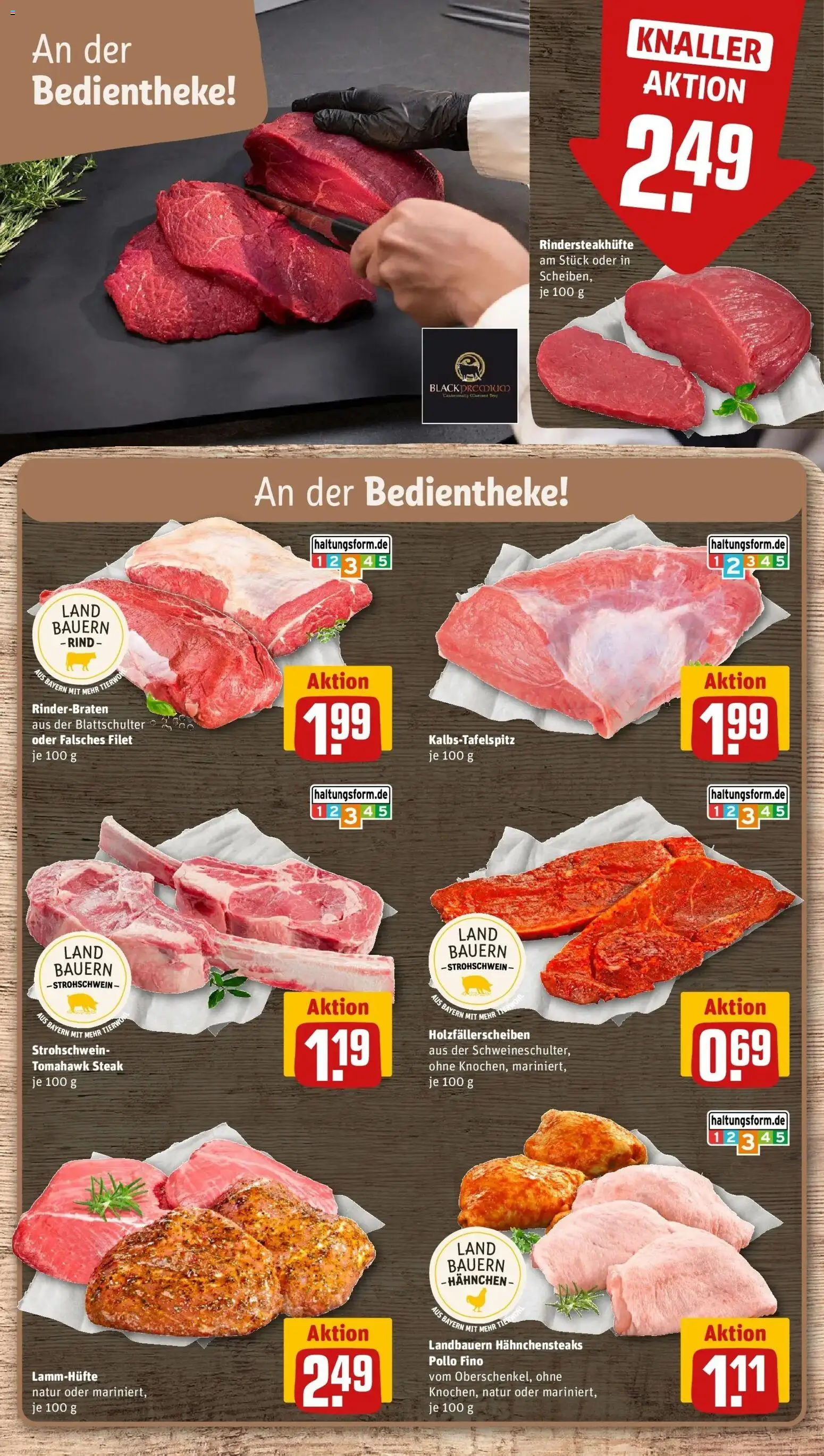 REWE Prospekt ab 17.08.2026 zum Blättern » Angebote | Seite: 10 | Produkte: Rinderbraten, Hahnchen, Steak