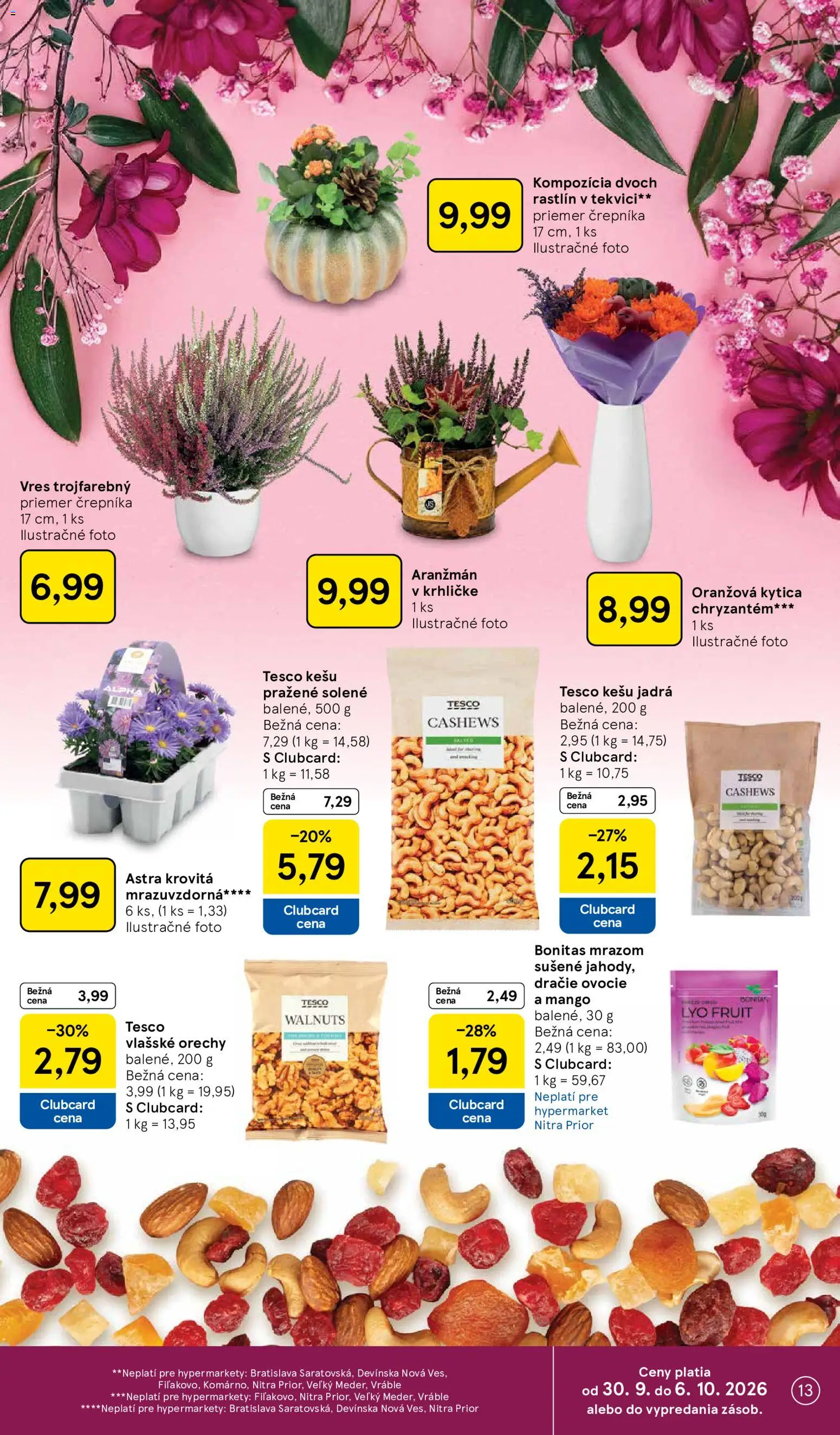 Nové Tesco akcie – leták je platný od 30.09.2026 | Strana: 13