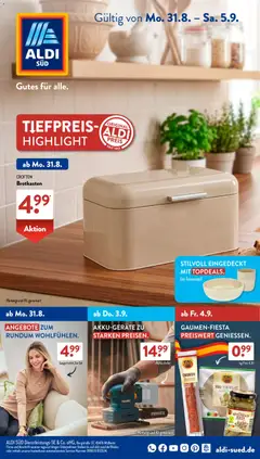Aldi Süd Prospekt ab 31.08.2026 gültig