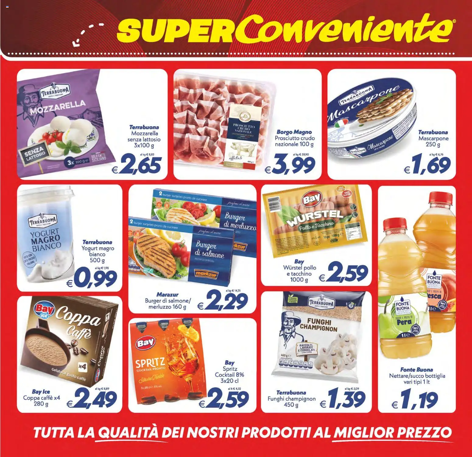 Volantino SuperConveniente del 23/10/2026 | Pagina: 18 | Prodotti: Cocktail, Gelato, Funghi, Pera