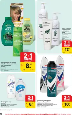 Carrefour market folder week 38 - Voorbeeld van een folder van Carrefour market, geldig van 16/09/2026 | Pagina: 18 | Producten: Thee, Zeep, Douchegel, Antitranspirant