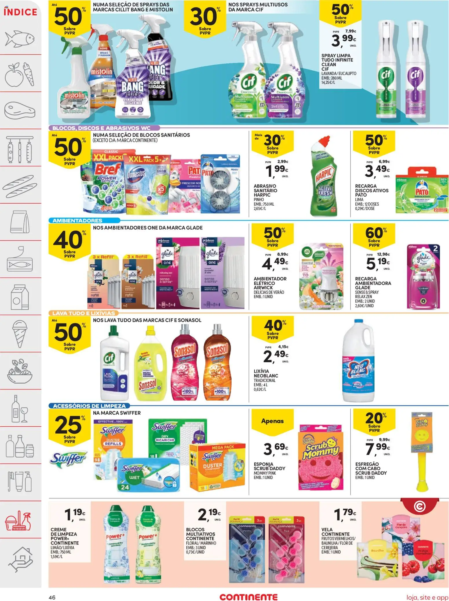 Continente folheto │ válido de 29/09/2026 | Página: 46 | Produtos: Baunilha, Cabo, Pato, Esponja