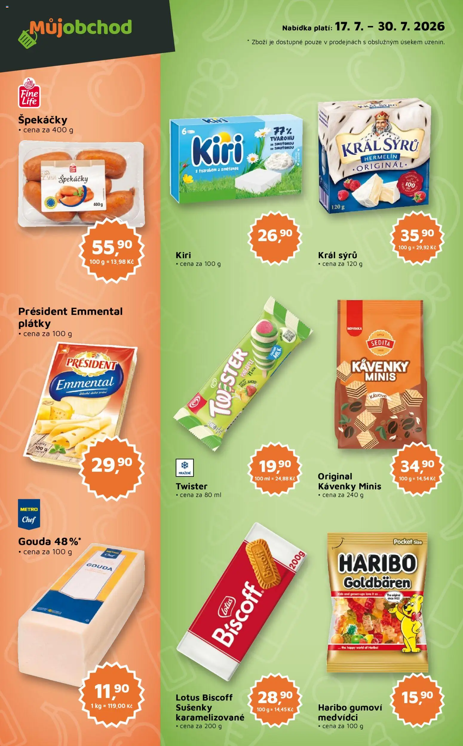 Můj obchod leták - Brand od 17.07.2026 | Strana: 2 | Produkty: Haribo, Lotus Biscoff, Lotus, Sušenky