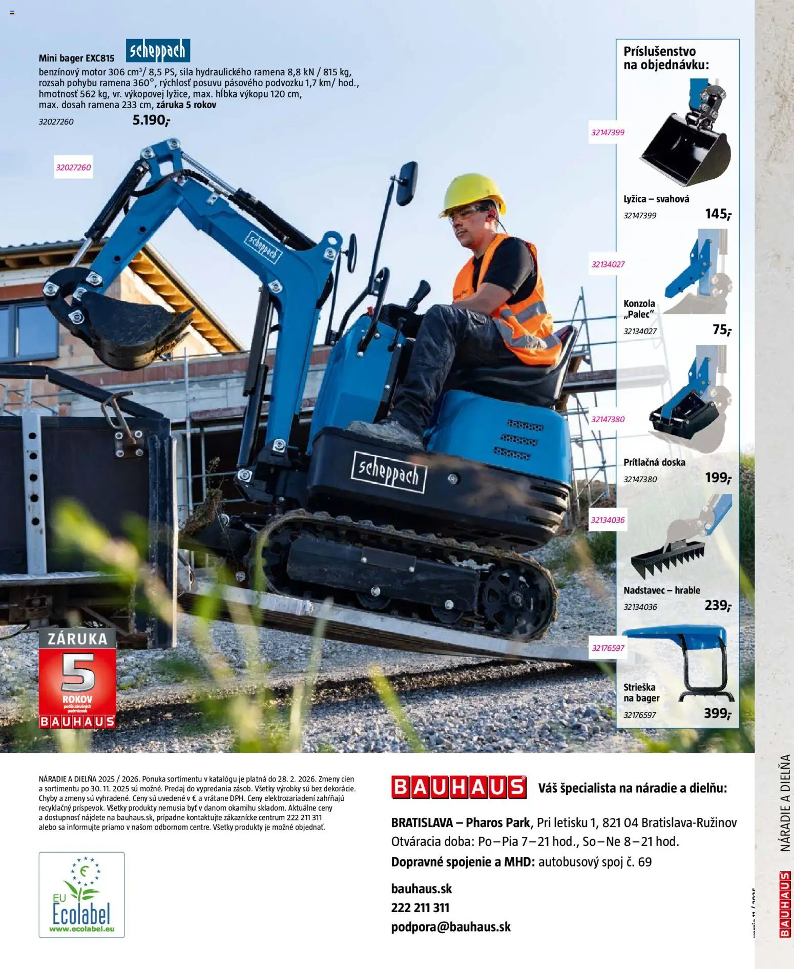 Nové Bauhaus akcie – leták je platný od 03.08.2026 | Strana: 164 | Produkty: Náradie