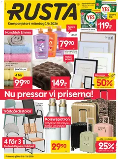 Rusta erbjudanden - Förhandsvisning av reklamblad från butik Rusta aktuell från 01.06.2026
