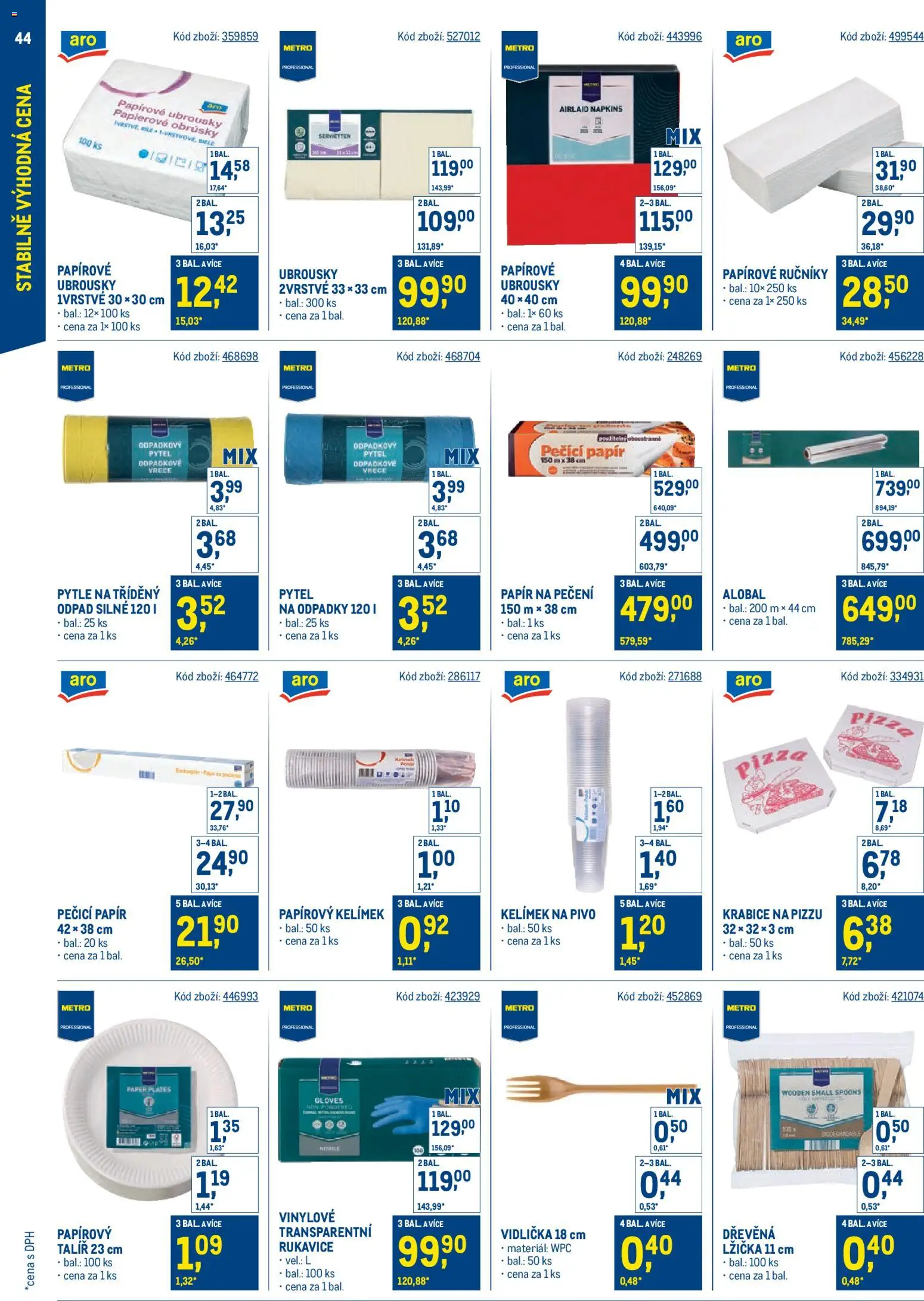 Makro leták - Cash & Carry od 20.05.2026 | Strana: 44 | Produkty: Vidlička, Krabice, Alobal, Lžička