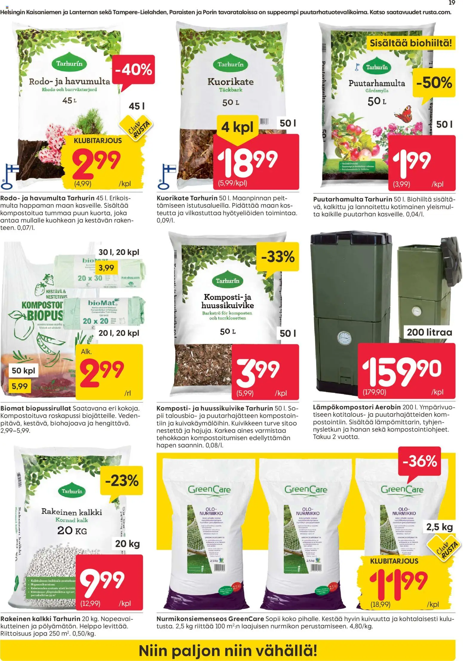 Rusta tarjoukset – voimassa 21/09/2026 alkaen | Sivu: 19
