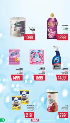 COOP - Mini & Abc & Szuper / Nyírzem - amely érvényes a következő dátumtól: 18.06.2026 | Oldal: 10 | Termékek: Macskaeledel, Kutyaeledel, Öblítő, Folteltávolító