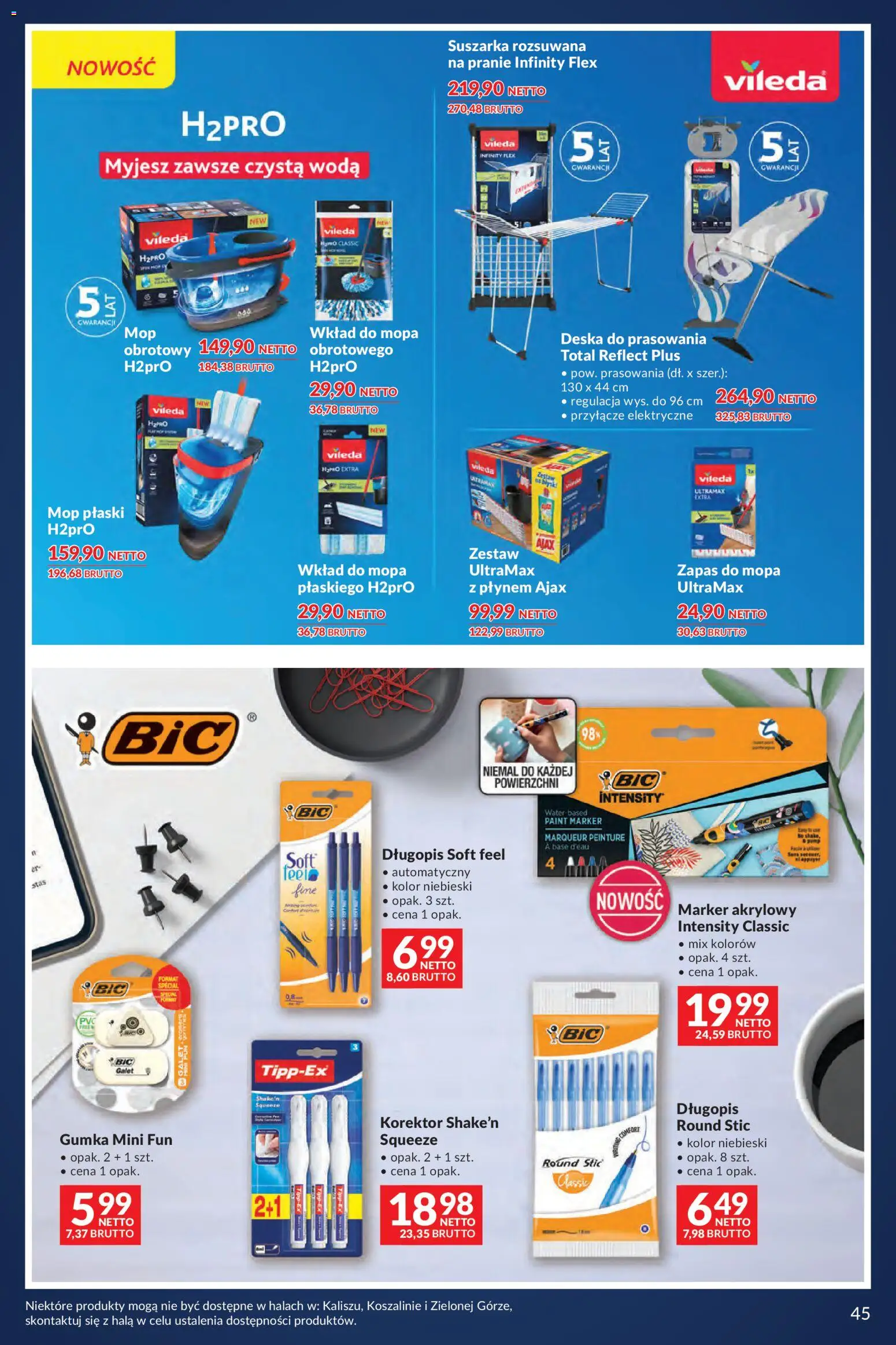Makro gazetka - Lato pełne inspiracji od 04.08.2026 | Strona: 36 | Produkty: Suszarka, Korektor, Deska do prasowania, Vileda