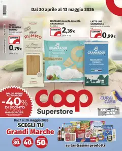 Anteprima del volantino COOP volantino Superstore Bra valido a partire dal 30.04.2026