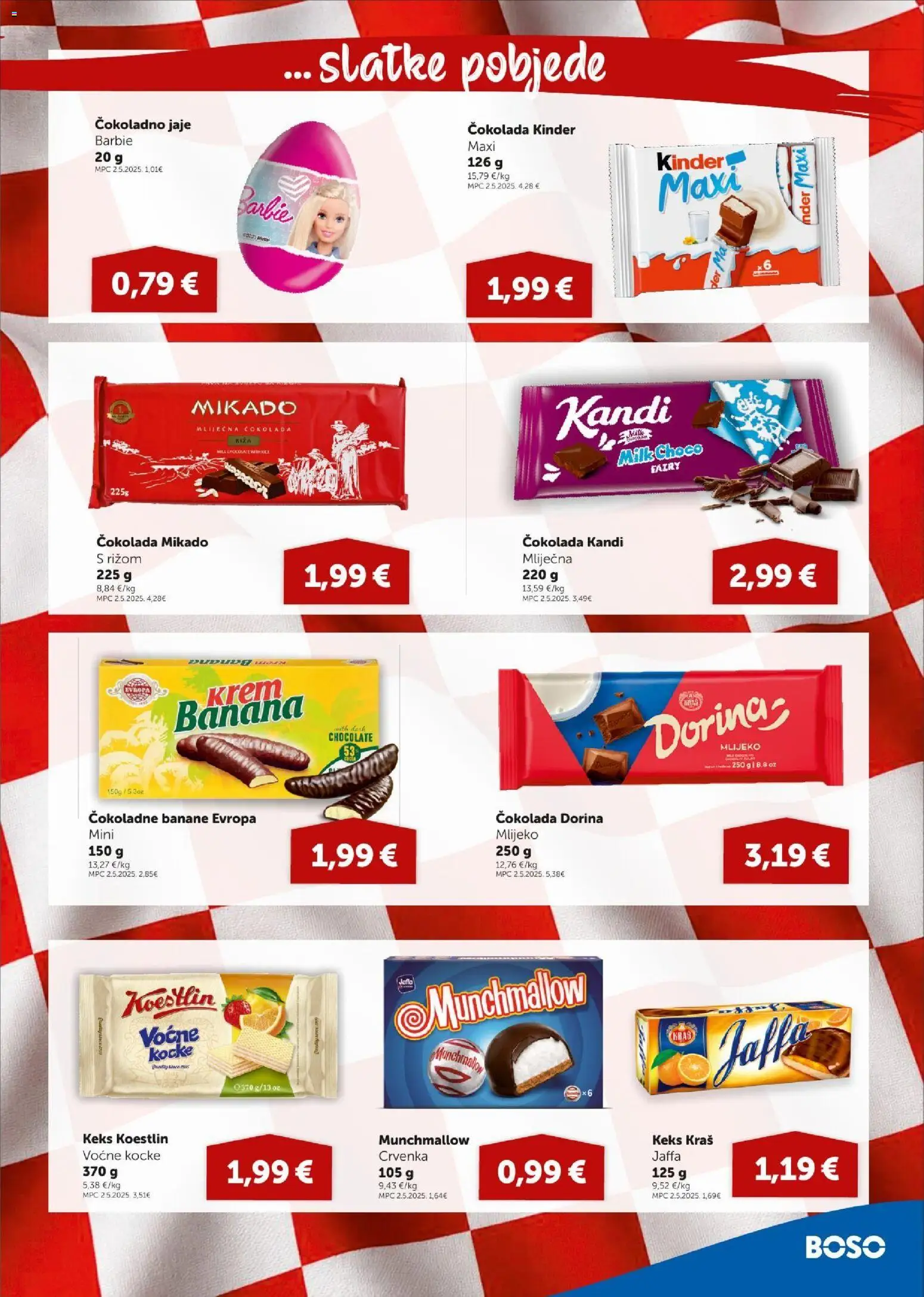 Boso katalog | vrijedi od 02.07.2026 | Stranica: 9 | Proizvodi: Barbie, Čokolada, Riža, Keks