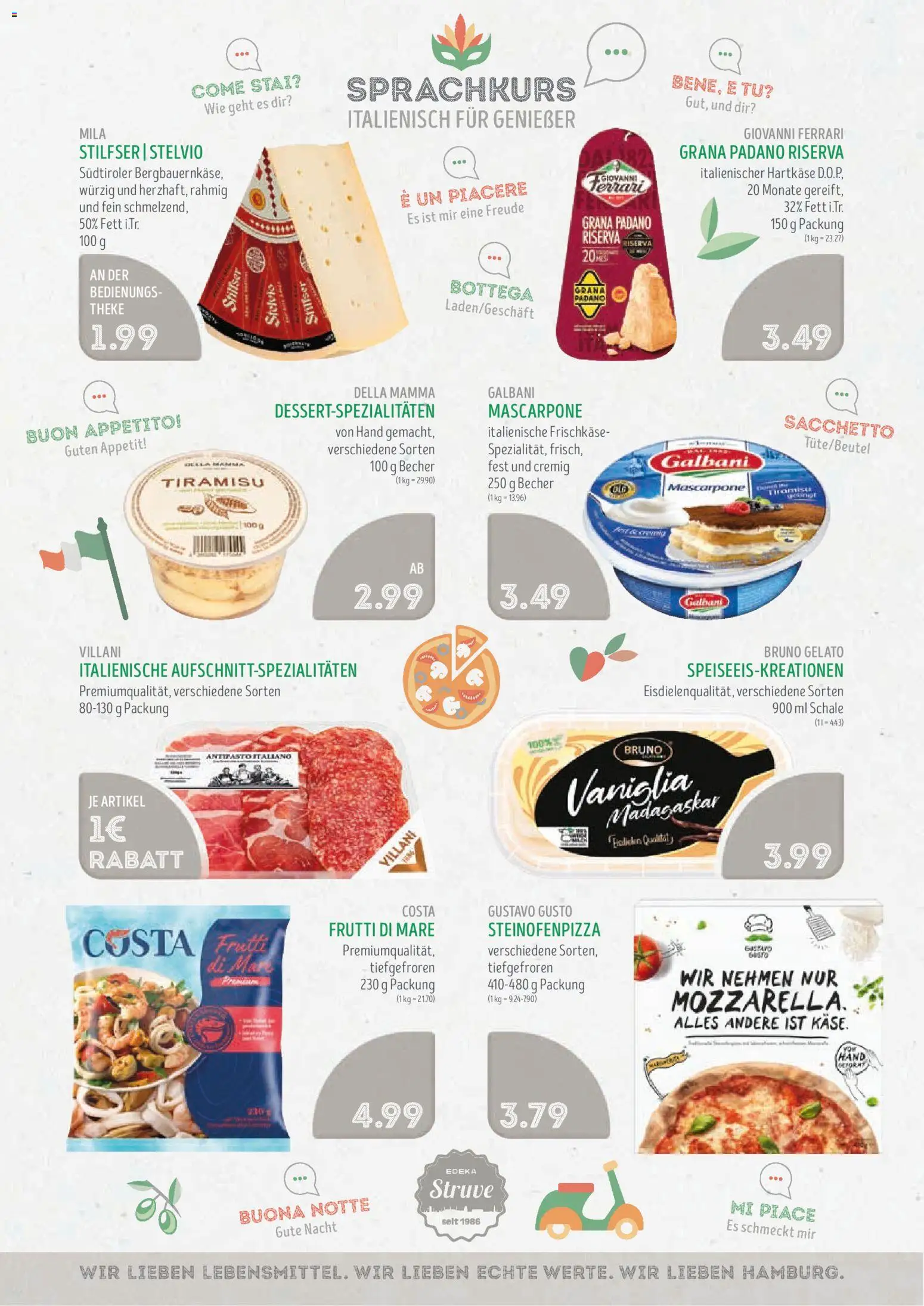 Edeka Struve Prospekt – gültig ab 01.06.2026 | Seite: 10 | Produkte: Gustavo gusto, Mascarpone, Theke, Frischkase
