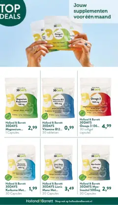 Holland & Barrett folder - Voorbeeld van een folder van Holland & Barrett, geldig van 21.06.2026 | Pagina: 12 | Producten: Káposztalevél, Supplementen