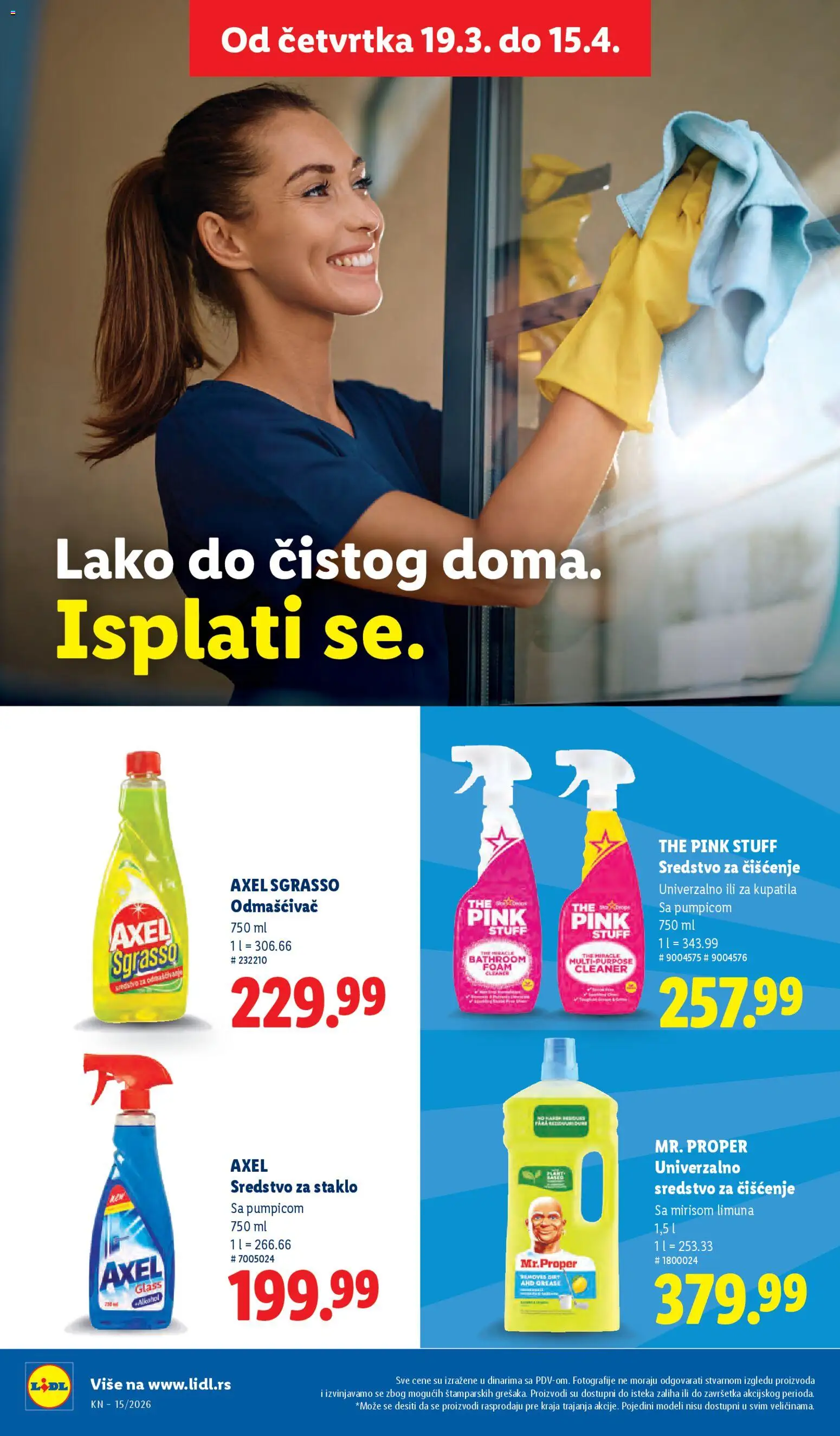 Lidl katalog - važi od 09.04.2026 | Strana: 28 | Proizvode: Alkohol, Sredstvo za čišćenje, Staklo