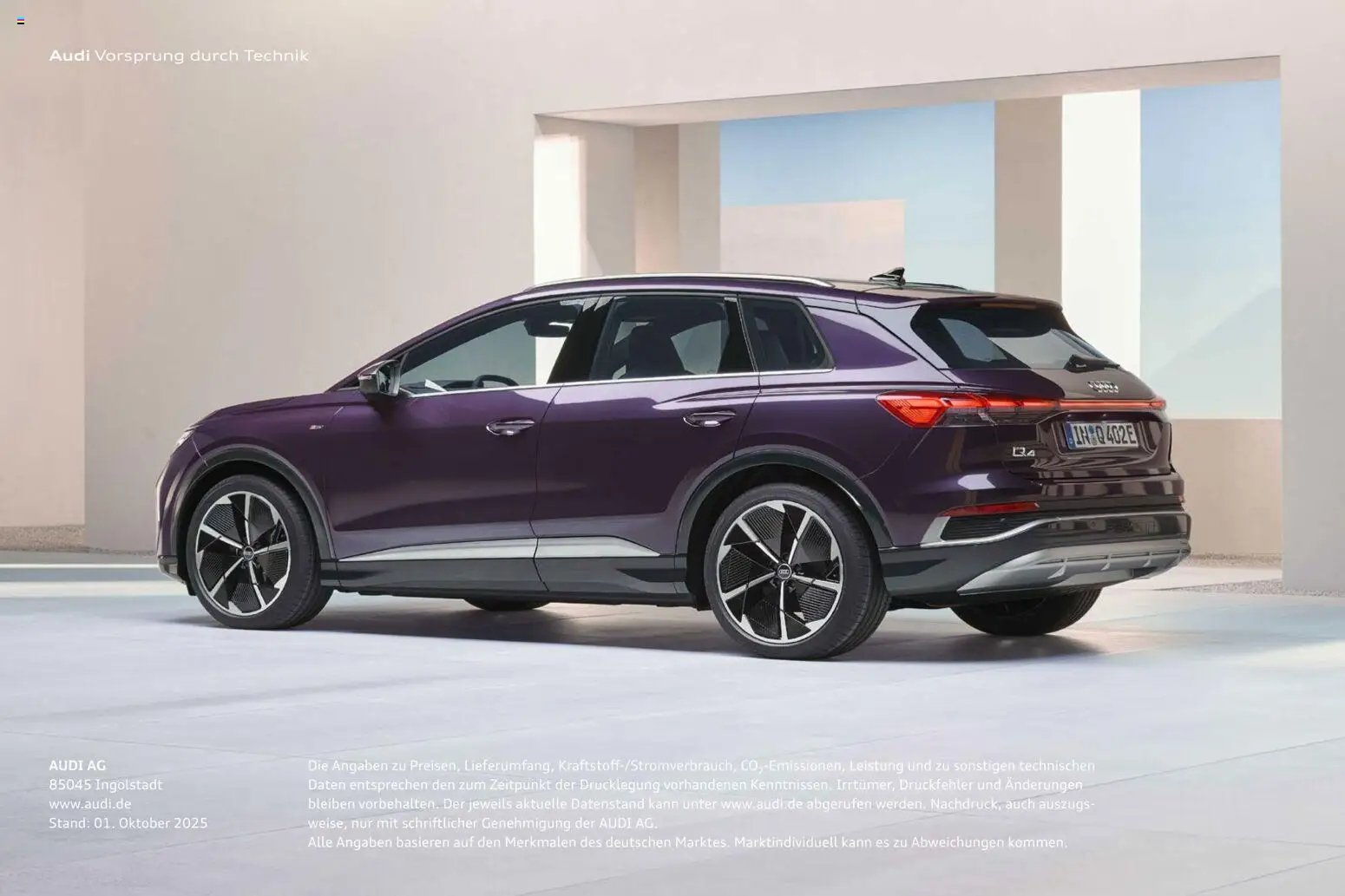 Audi Q4 e-tron / Q4 Sportback e-tron – gültig ab 01.10.2025 | Seite: 119
