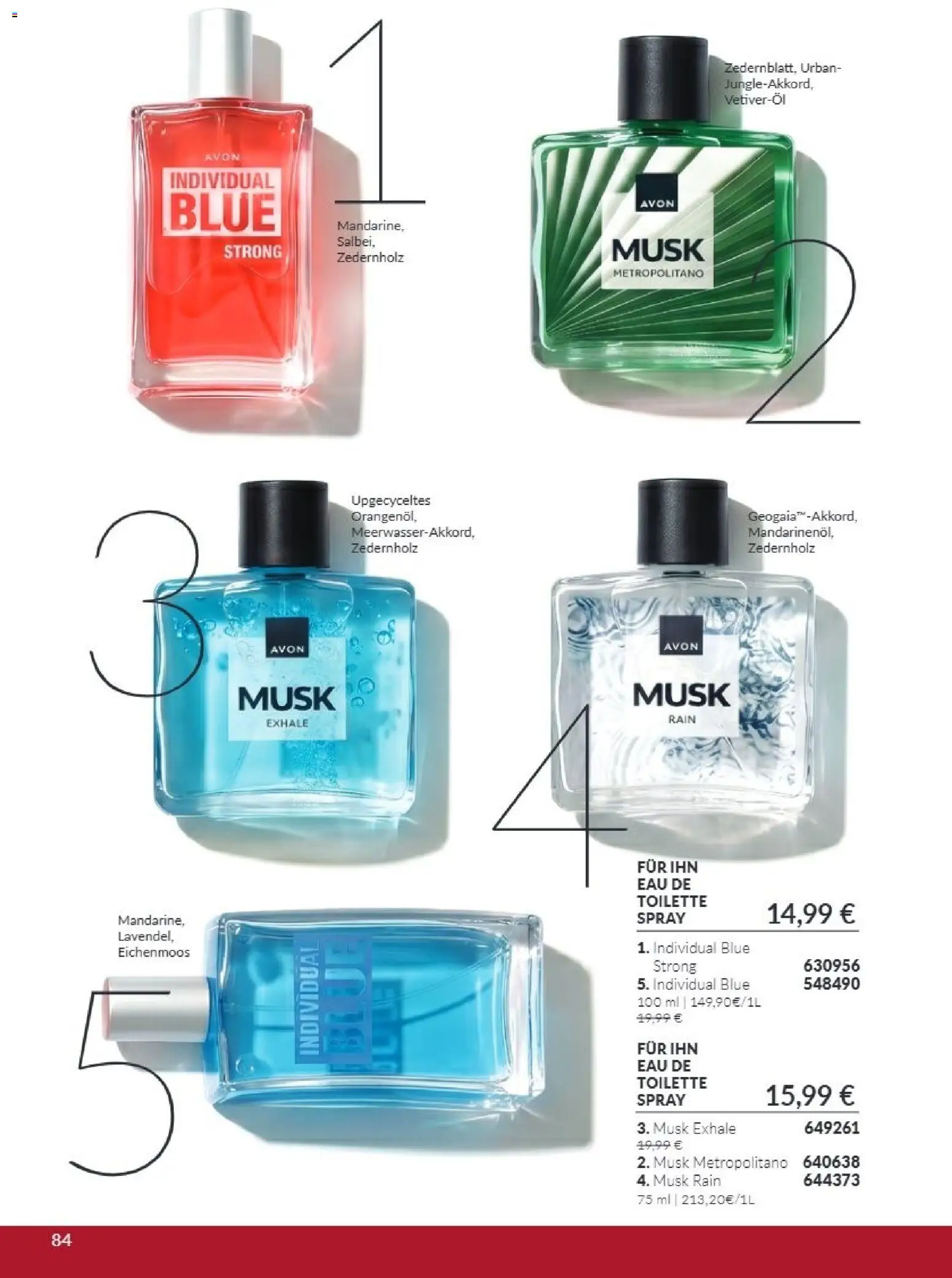 AVON Katalog Oktober 2026 – gültig ab 01.10.2026 | Seite: 84 | Produkte: Toilette, Eau de Toilette, Lavendel