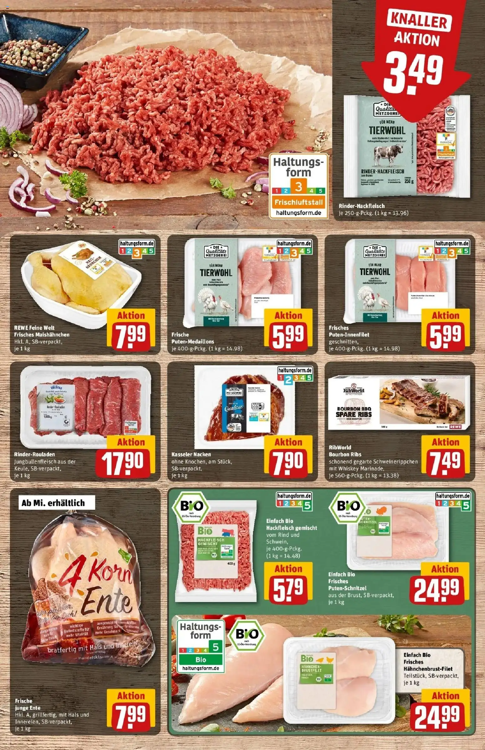REWE Prospekt ab 28.09.2026 zum Blättern » Angebote | Seite: 19 | Produkte: Schnitzel, Putenschnitzel, Fleisch, Hackfleisch