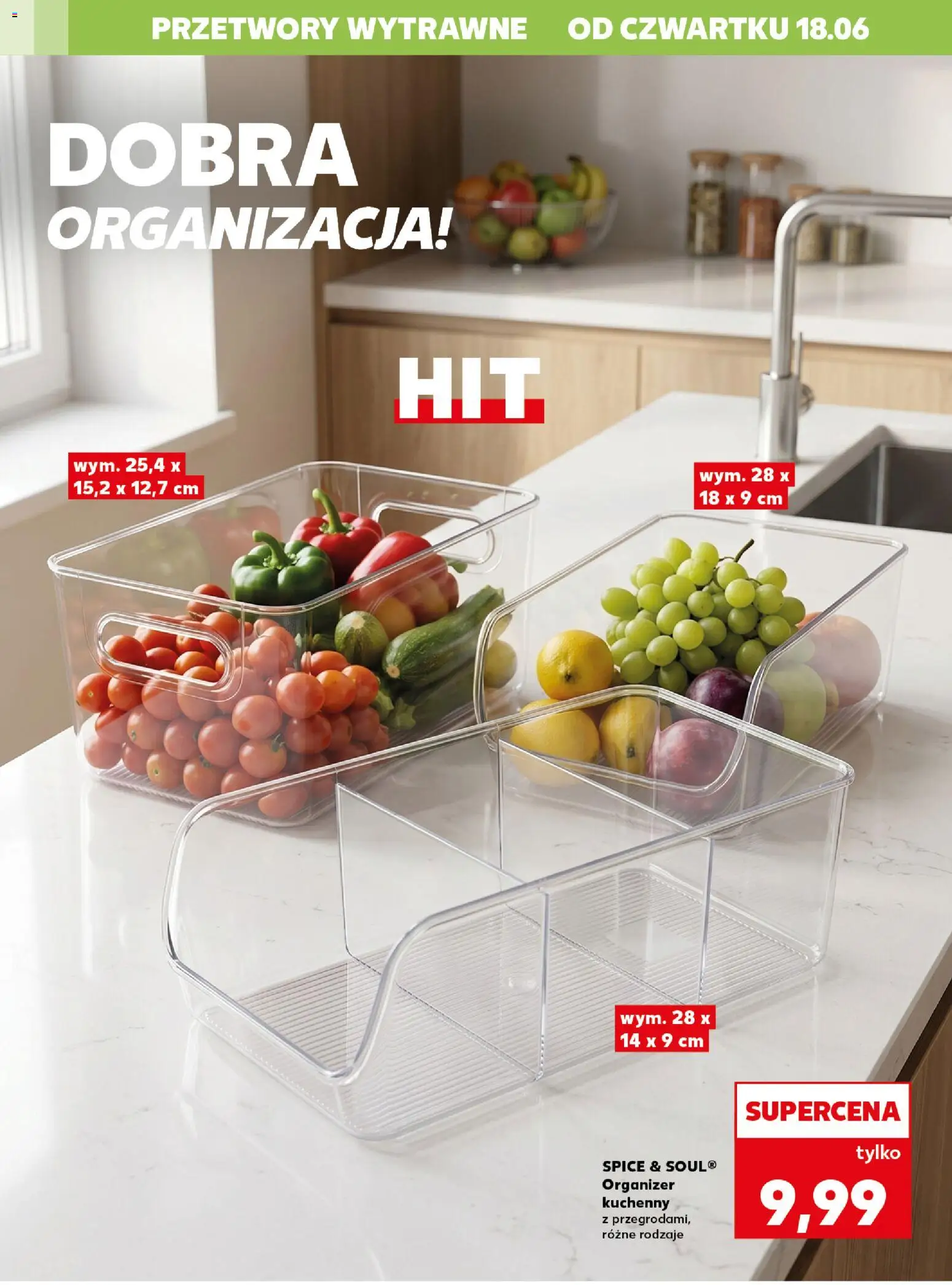 Kaufland Polsko leták - Kochamy przetwory od 18.06.2026 | Strana: 18 | Produkty: Organizér