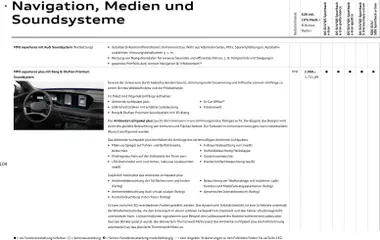 Audi Prospekt ab 28.10.2025 gültig | Seite: 104 | Produkte: Lautsprecher, Soundsystem