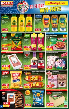 Norma Flugblatt ab 06.07.2026 gültig | Seite: 6 | Produkte: Chips, Knoblauch, Apple, Käse