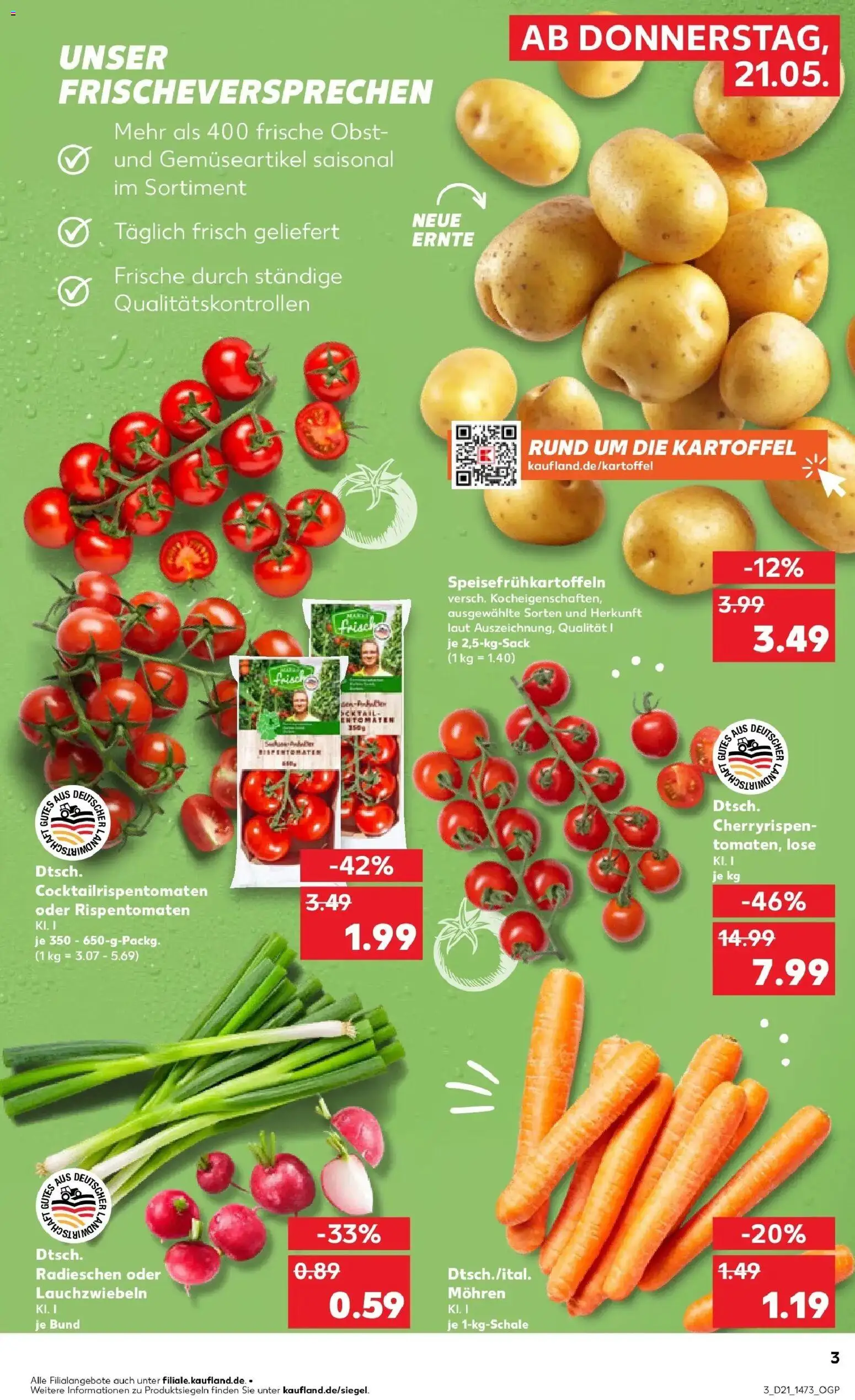 Kaufland Prospekt Gardelegen – gültig ab 21.05.2026 | Seite: 3 | Produkte: Mohren, Obst