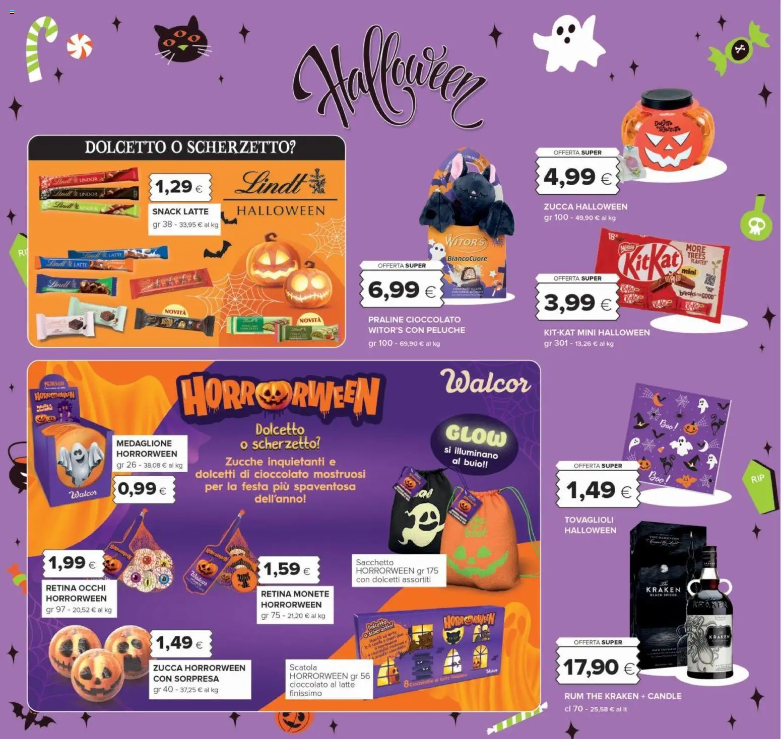 Volantino Oasi del 22/10/2026 | Pagina: 2 | Prodotti: Peluche, Lindt, Latte, Cioccolatini