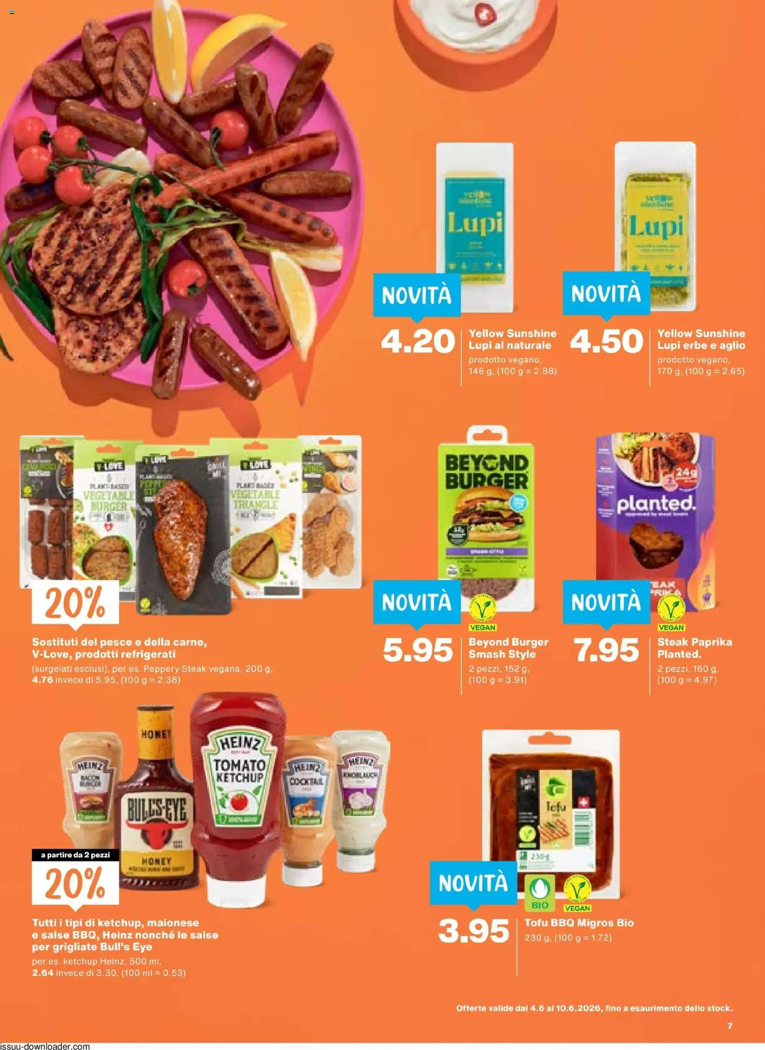Migros aktionen IT – gültig ab 04.06.2026 | Seite: 7 | Produkte: Burger, Ketchup