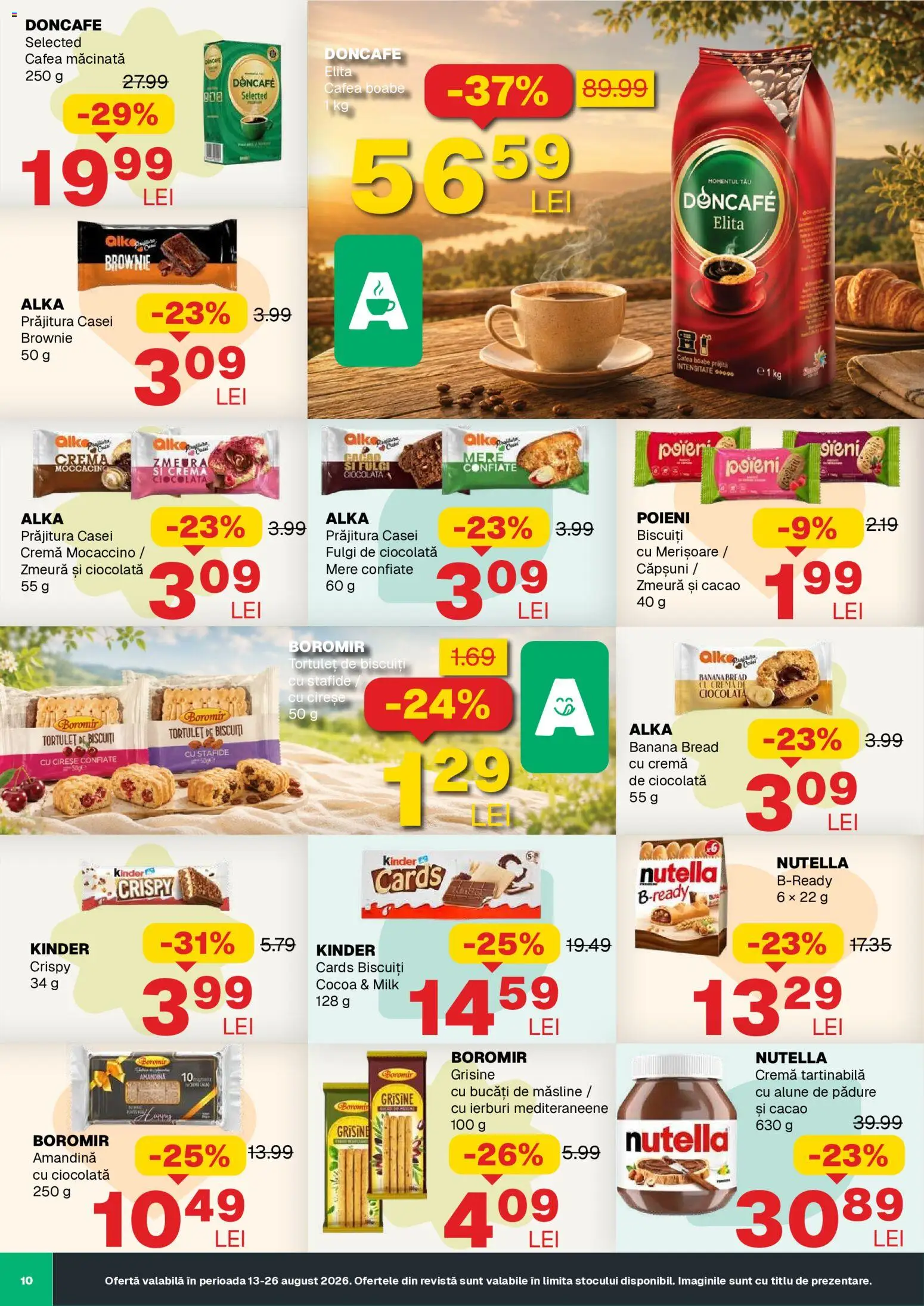 Noul catalog Annabella – valabil de la 13.08.2026 | Pagină: 10 | Produse: Amandină, Prăjitură, Cacao, Cremă tartinabilă