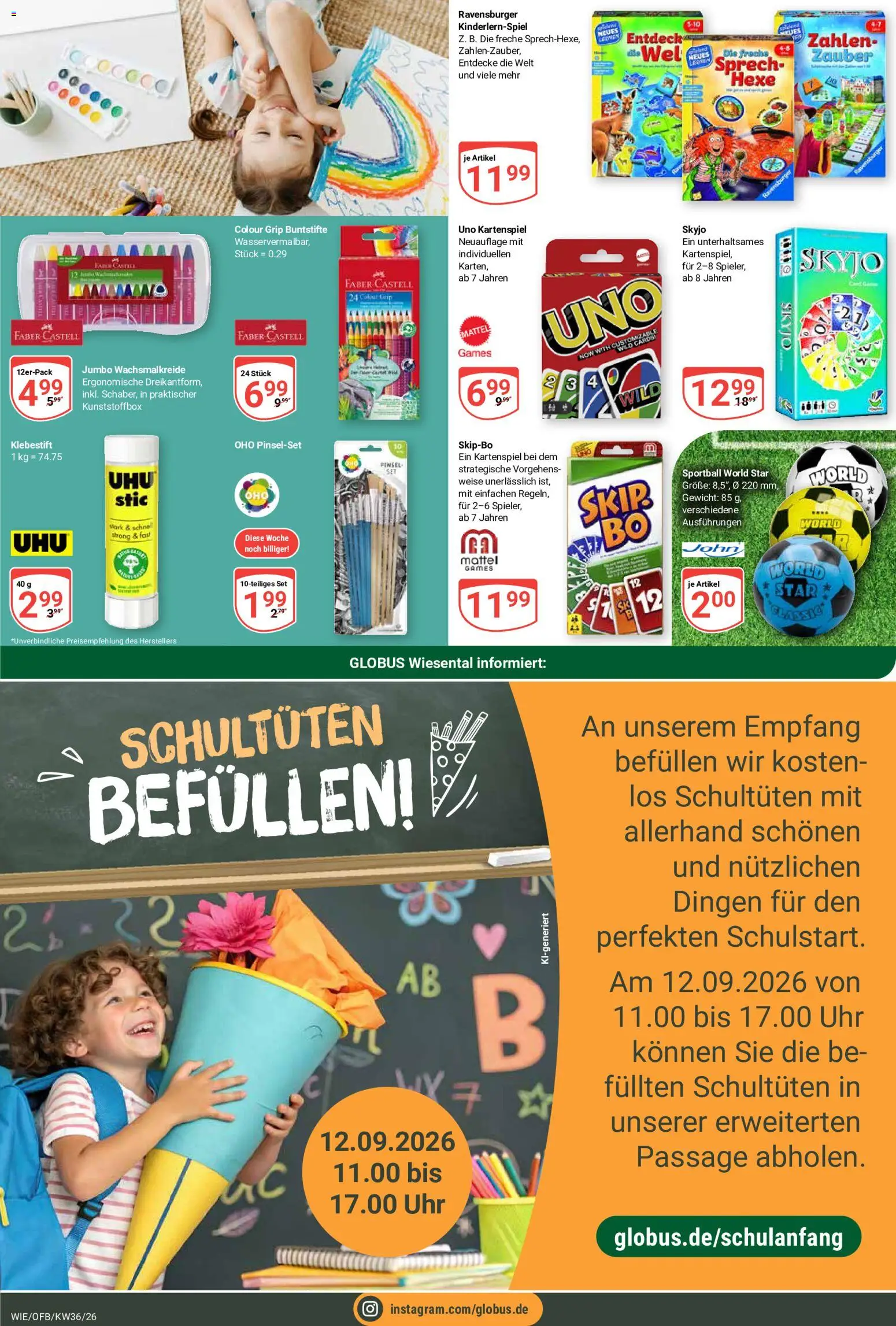 Globus Prospekt Waghäusel-Wiesental – gültig ab 31.08.2026 | Seite: 29 | Produkte: Gewicht, Pinsel, Uhr