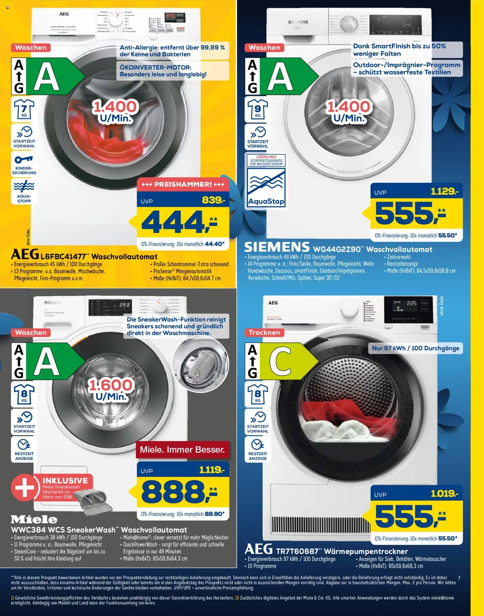 Euronics Prospekt 	 – gültig ab 16.05.2026 | Seite: 7 | Produkte: Miele, Siemens, AEG