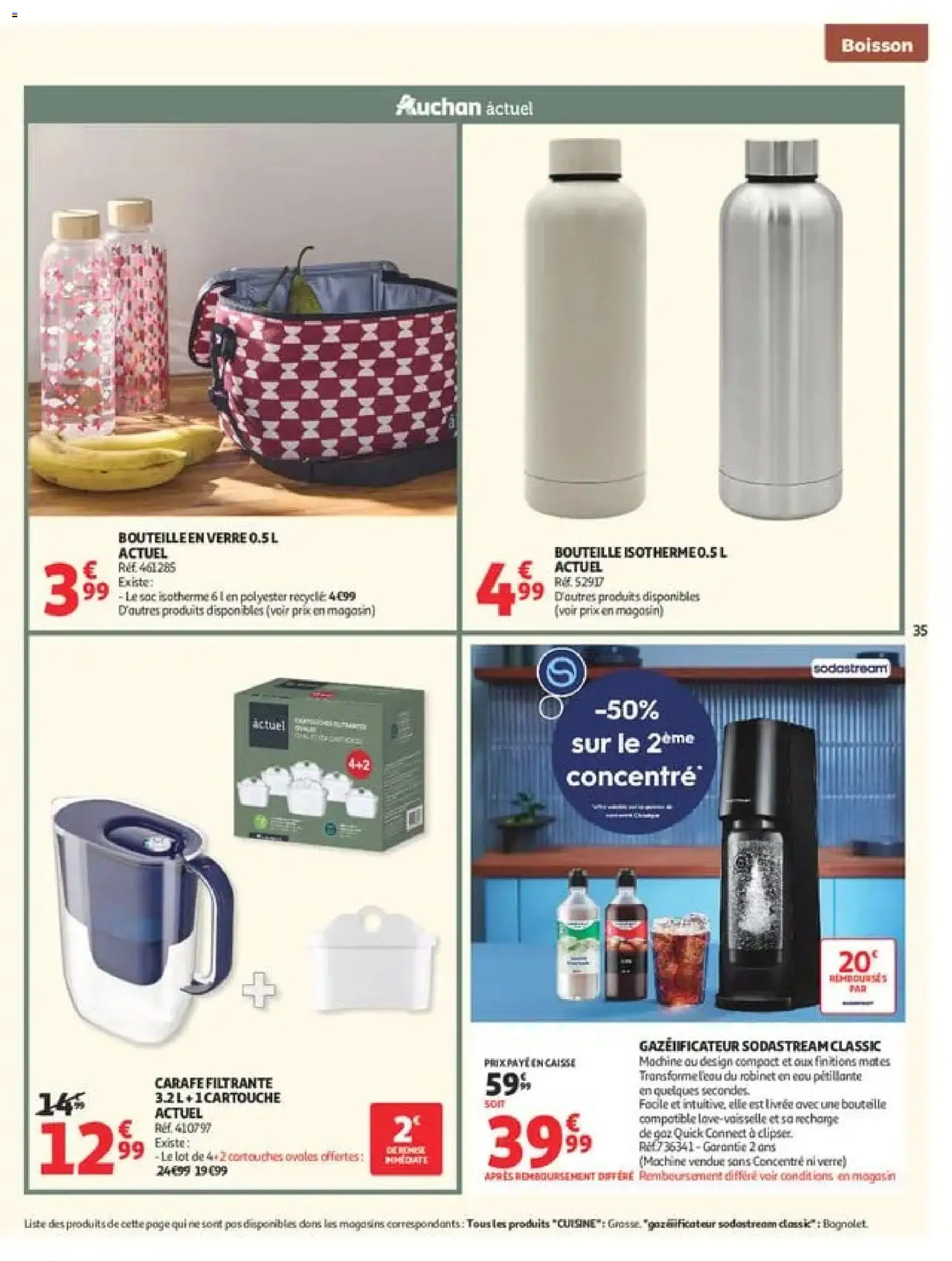 {H1} | Page: 35 | Produits: Carafe filtrante, Sac, Carafe, Bouteille en verre
