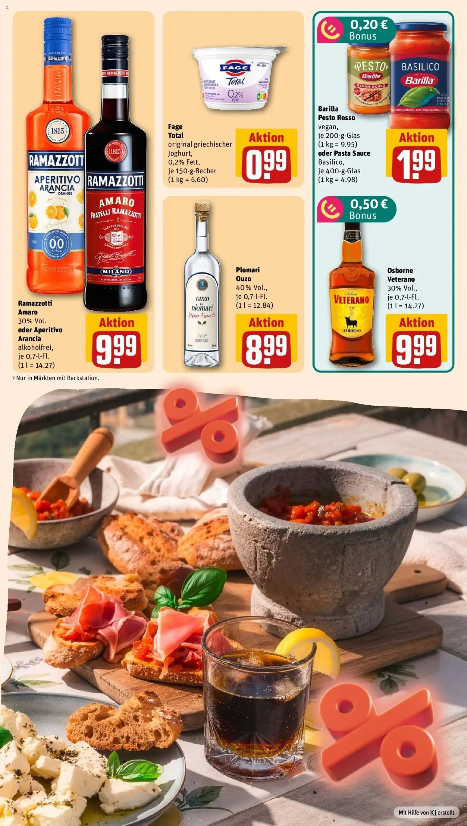 Rewe Prospekt Möhnesee / Körbecke – gültig ab 31.08.2026 | Seite: 23 | Produkte: Osborne, Barilla, Pasta, Ramazzotti
