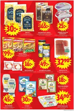 ICA Maxi erbjudanden - Förhandsvisning av reklamblad från butik ICA Maxi aktuell från 06/07/2026 | Sida: 5 | Produkter: Oliver, Galler, Majonnäs, Pizza