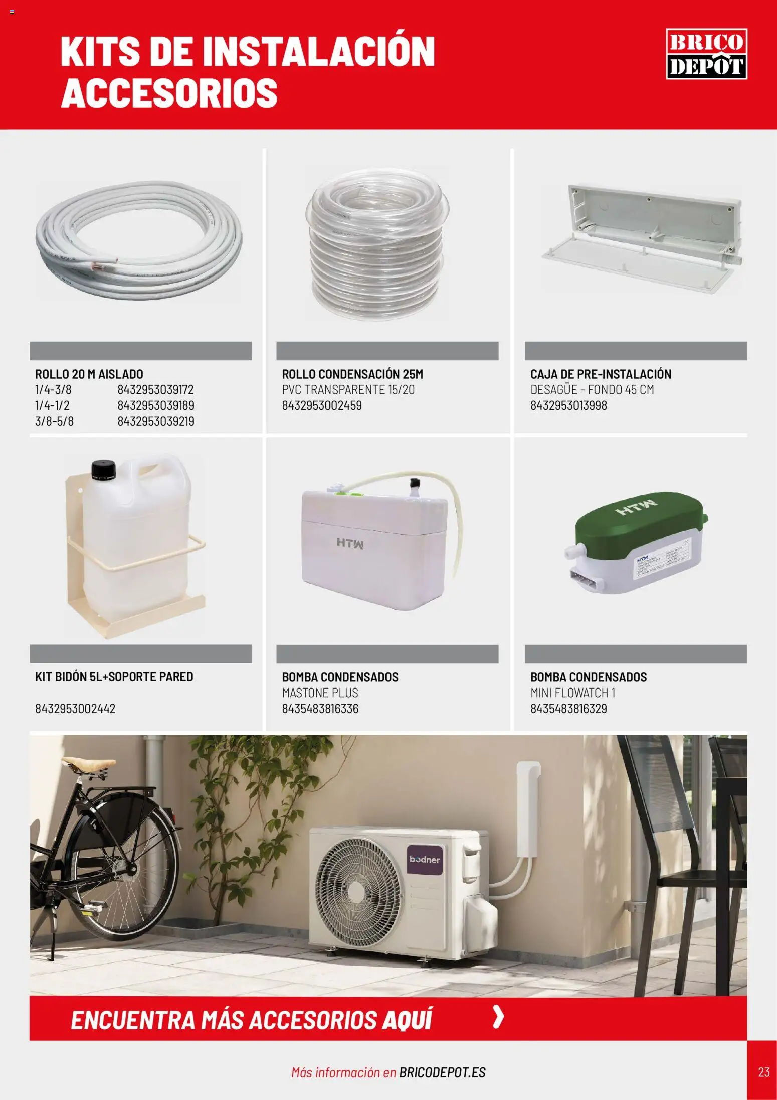 Brico Depôt Catálogo Climatización 2026 │ válido desde el 04/05/2026 | Página: 23 | Productos: Caja