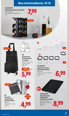 LIDL leidinys galioja nuo 2026.10.12 | Puslapis: 19 | Prekių: Krepšys, Virtuvinės svarstyklės