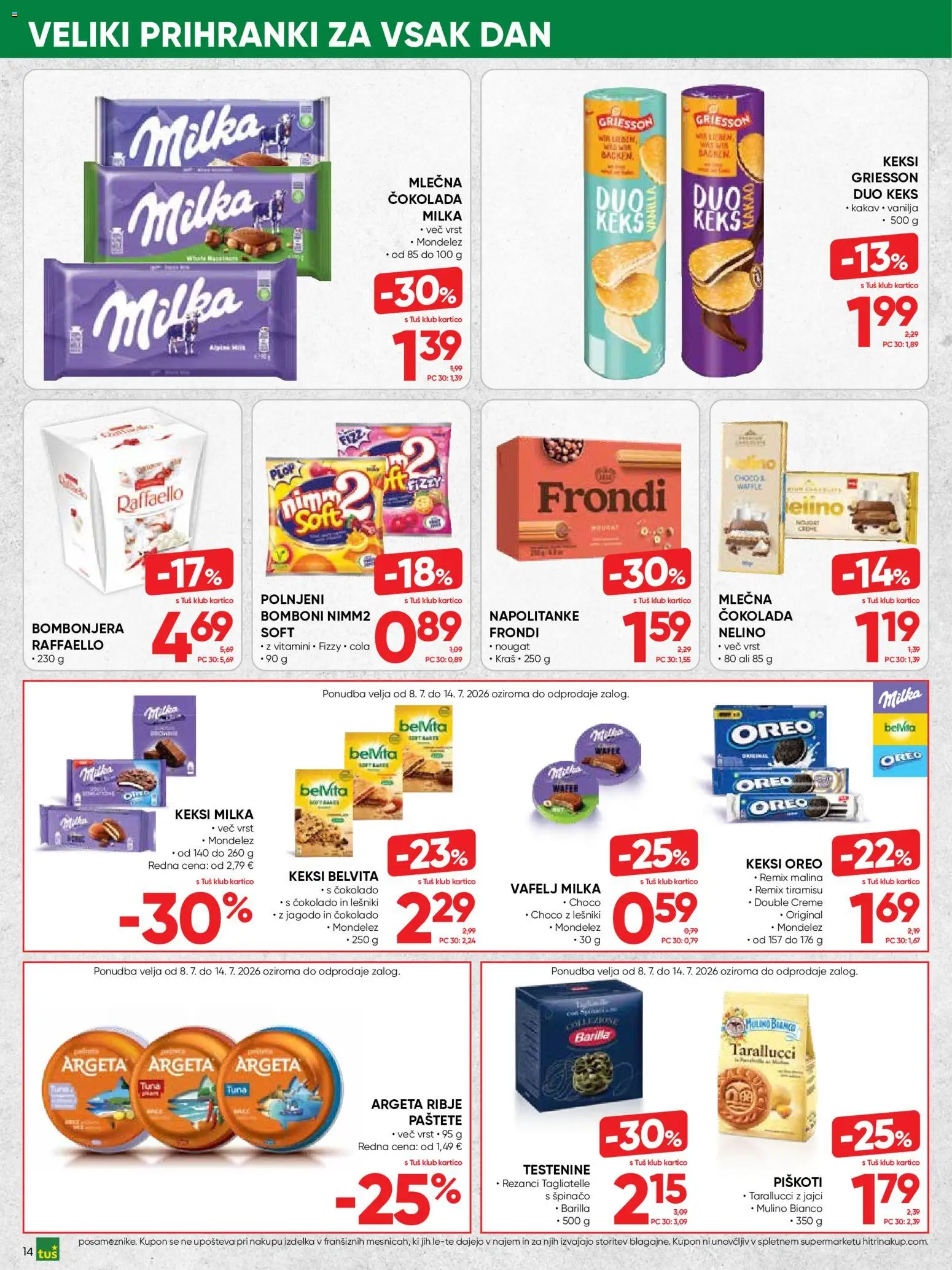 Novi Tuš katalog ponudbe – veljaven od 08.07.2026 | Stran: 14