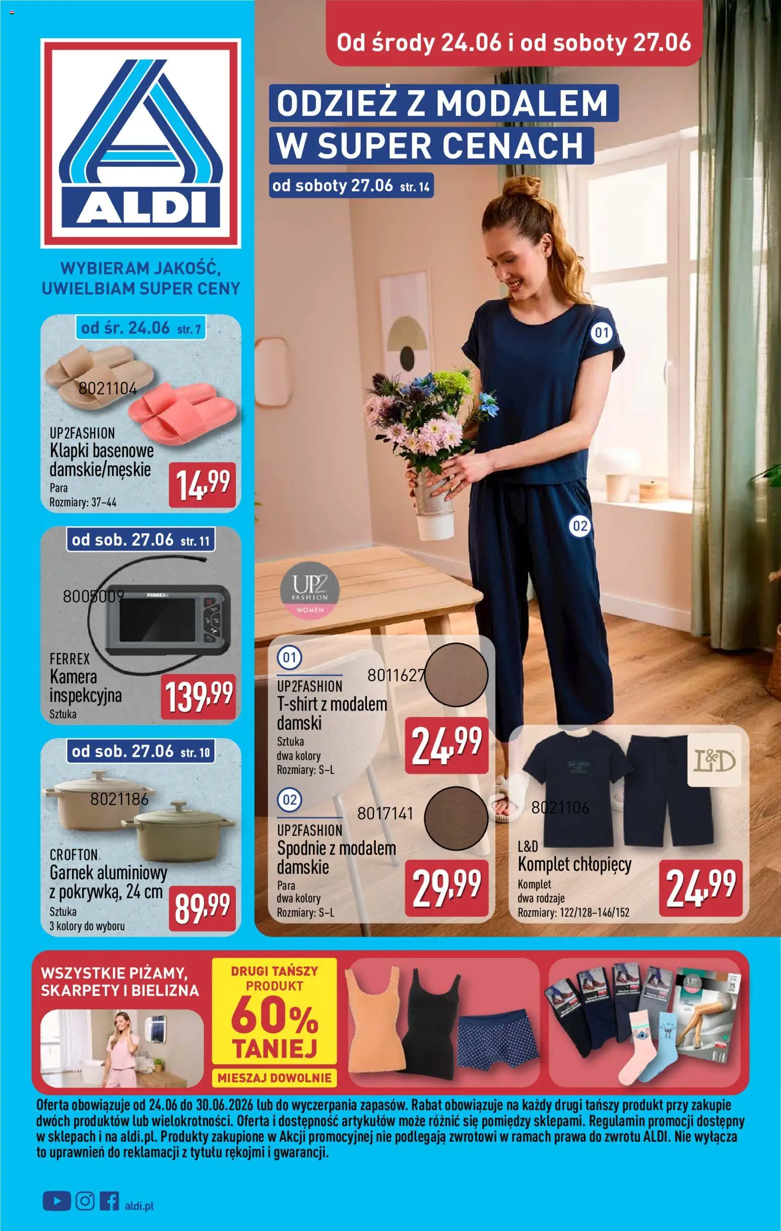 Aldi Polsko leták - Ostatnie sztuki w wybranych sklepach od 24.06.2026 | Strana: 1 | Produkty: Kamera