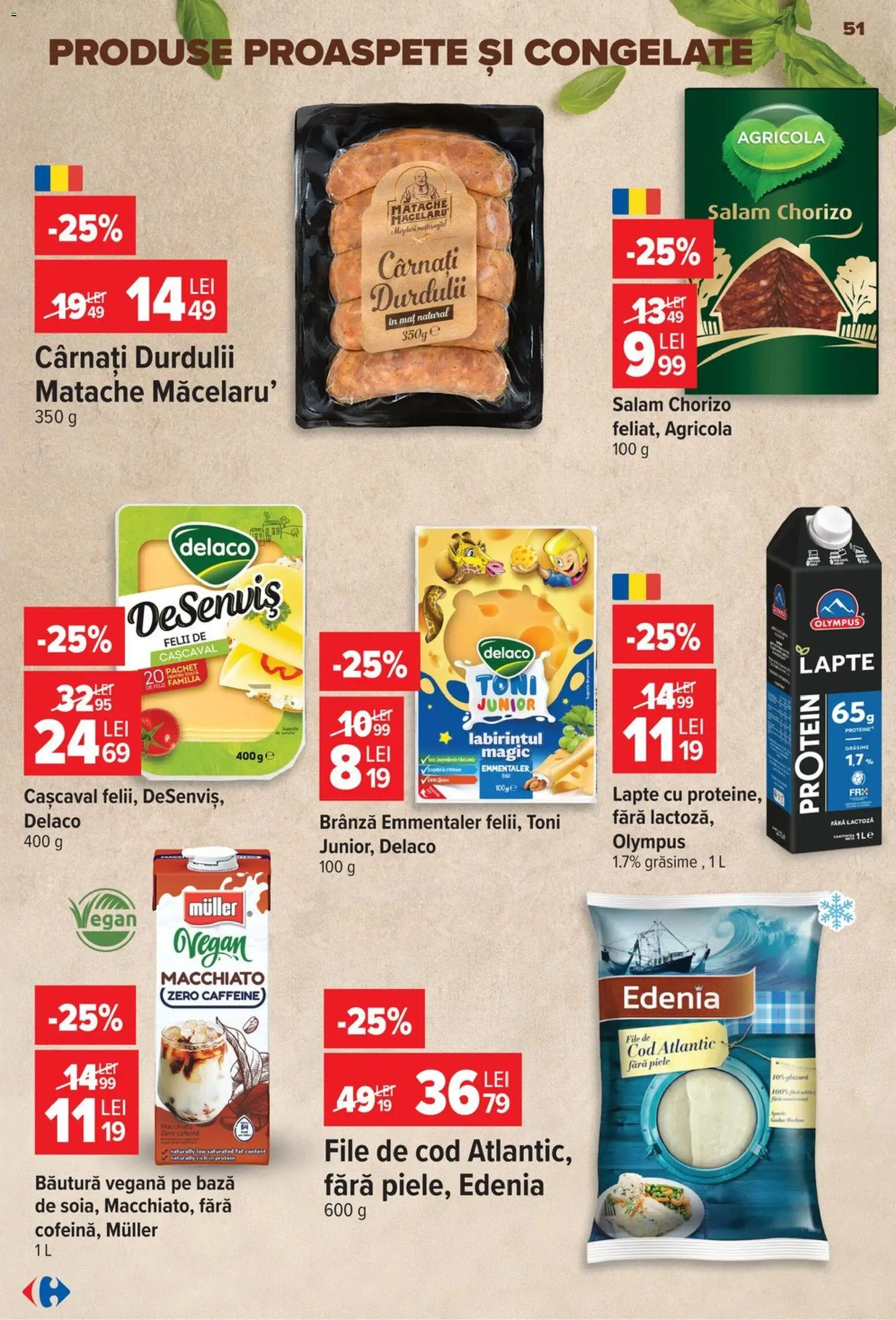 Noul catalog Carrefour – valabil de la 09.09.2026 | Pagină: 51 | Produse: Carrefour Classic, Aplică, Pui, Salam