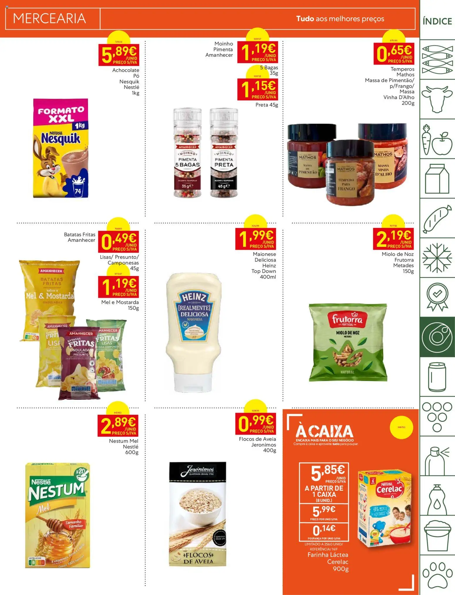 Recheio Folheto Madeira │ válido de 26.05.2026 | Página: 21 | Produtos: Aveia, Frango, Cálcio, Caixa