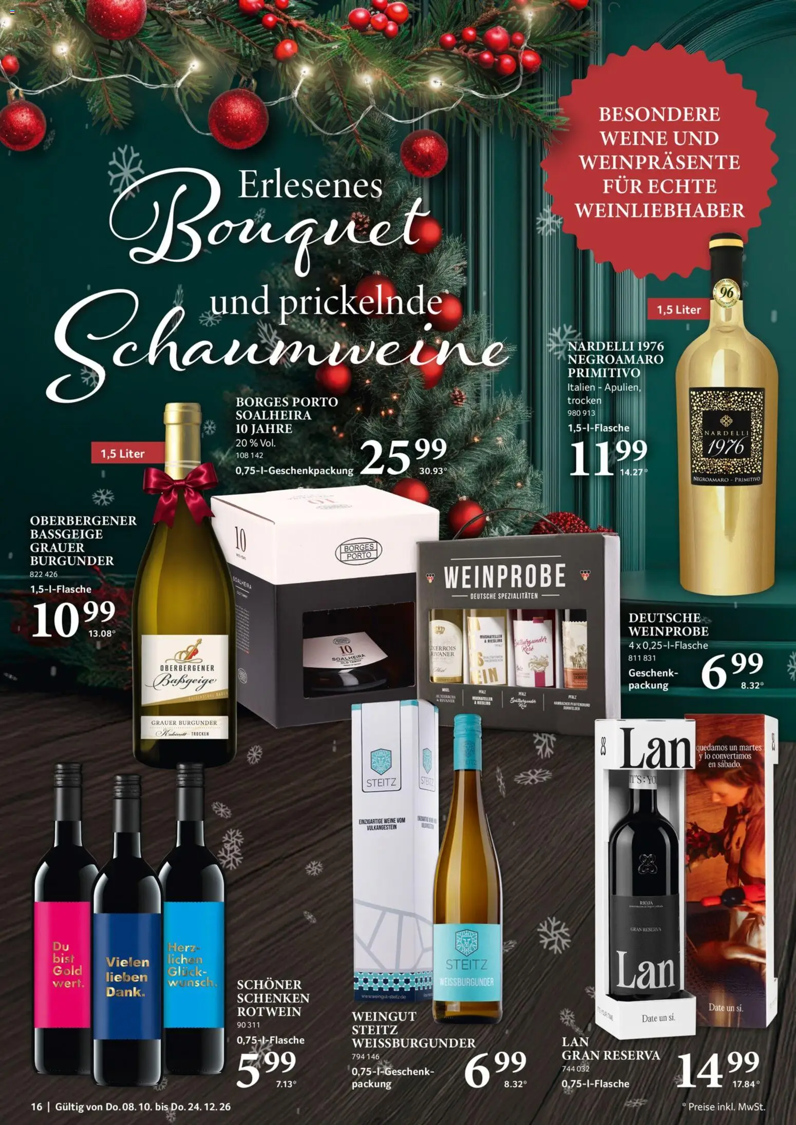 Selgros Feine Geschenke – gültig ab 08.10.2026 | Seite: 16 | Produkte: Rotwein, Spezialitäten