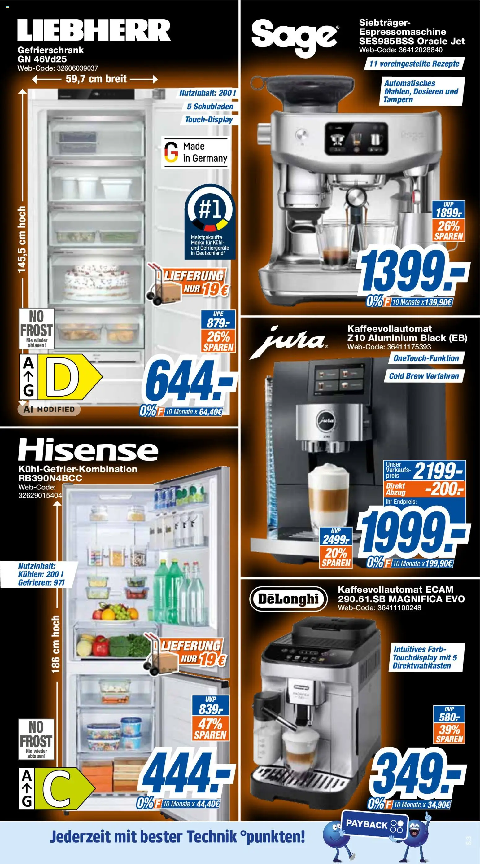 Expert Black Weeks – gültig ab 02.11.2026 | Seite: 3 | Produkte: Hisense, Liebherr, Kühlgefrierkombination, Kaffeevollautomat