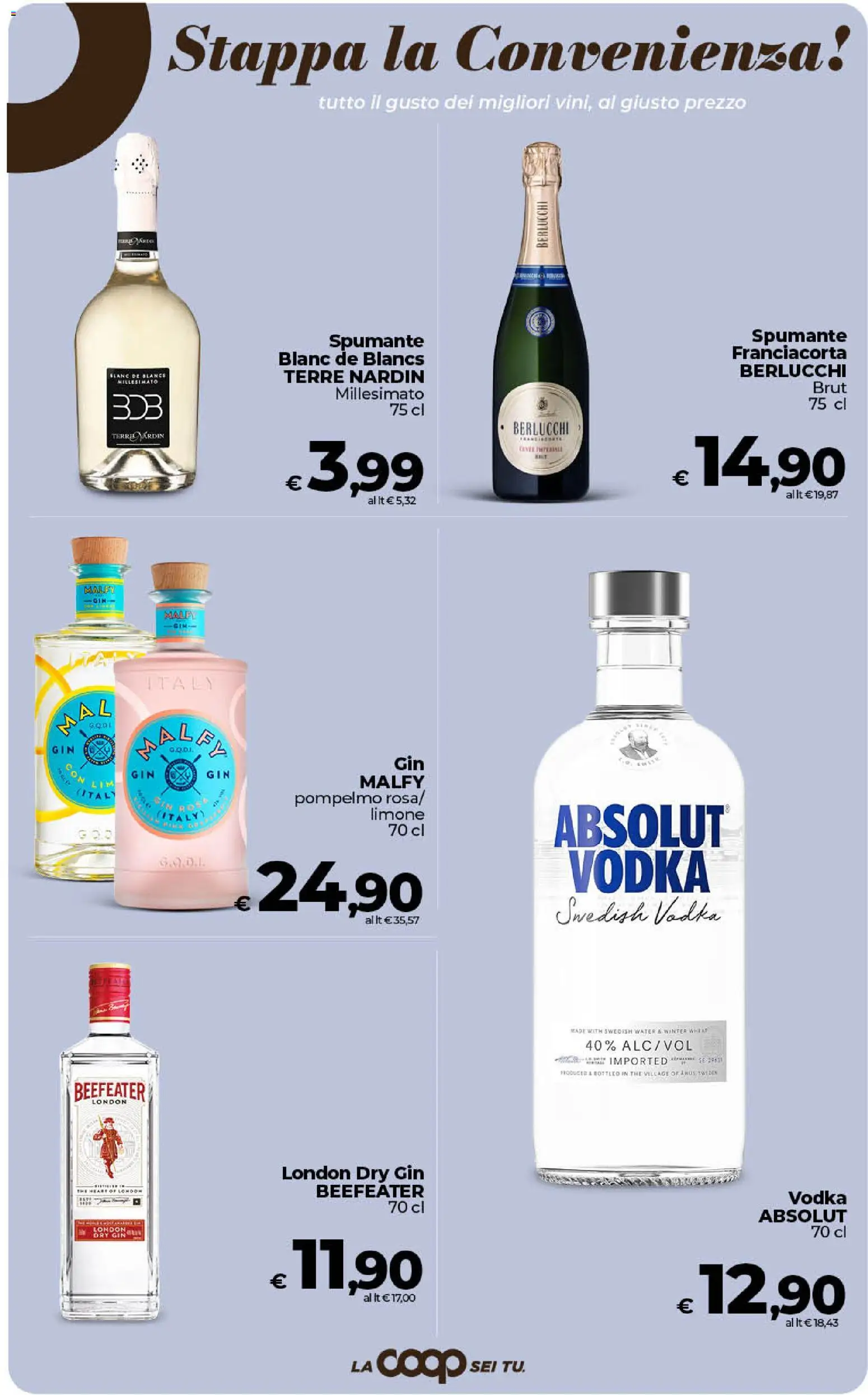 Volantino COOP del 31/07/2026 | Pagina: 36 | Prodotti: Vodka, Pompelmo, Limone, The