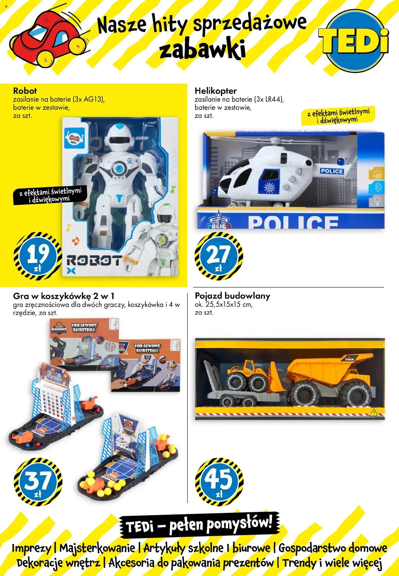 TEDi gazetka - Włoszczowa od 09.07.2026 | Strona: 3 | Produkty: Gra, Baterie, Robot, Artykuły szkolne