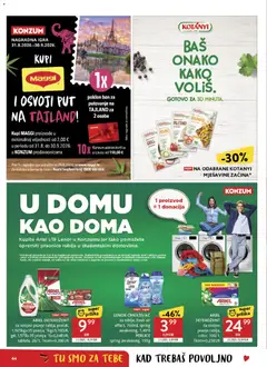 Konzum Katalog - Pregled kataloga iz trgovine Konzum, vrijedi od 02.09.2026 | Stranica: 44 | Proizvodi: Deterdžent, Krumpir, Povrće, Kapsule
