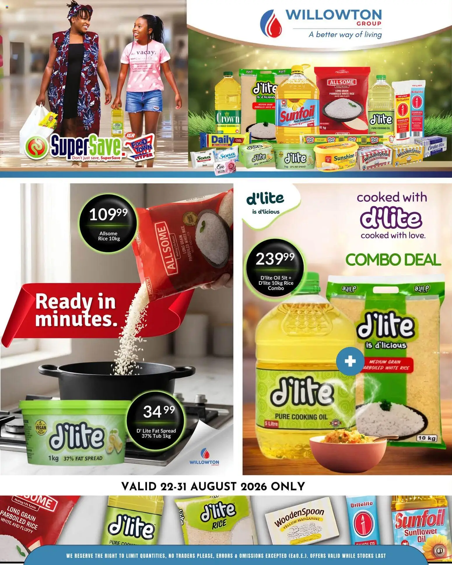 New Super Save catalogue – valid from 22/08/2026 | Page: 16 | Products: Spread, Oil, Rice, Fat spread