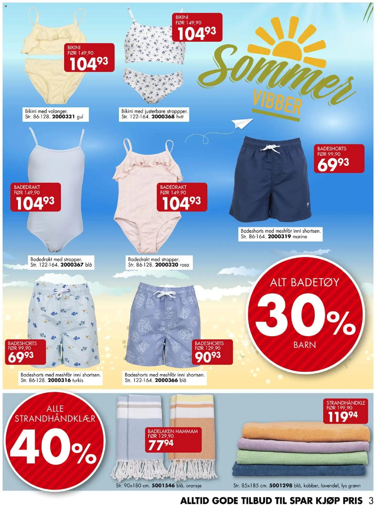 {H1} | Side: 3 | Produkter: Badedrakt, Lys, Bikini