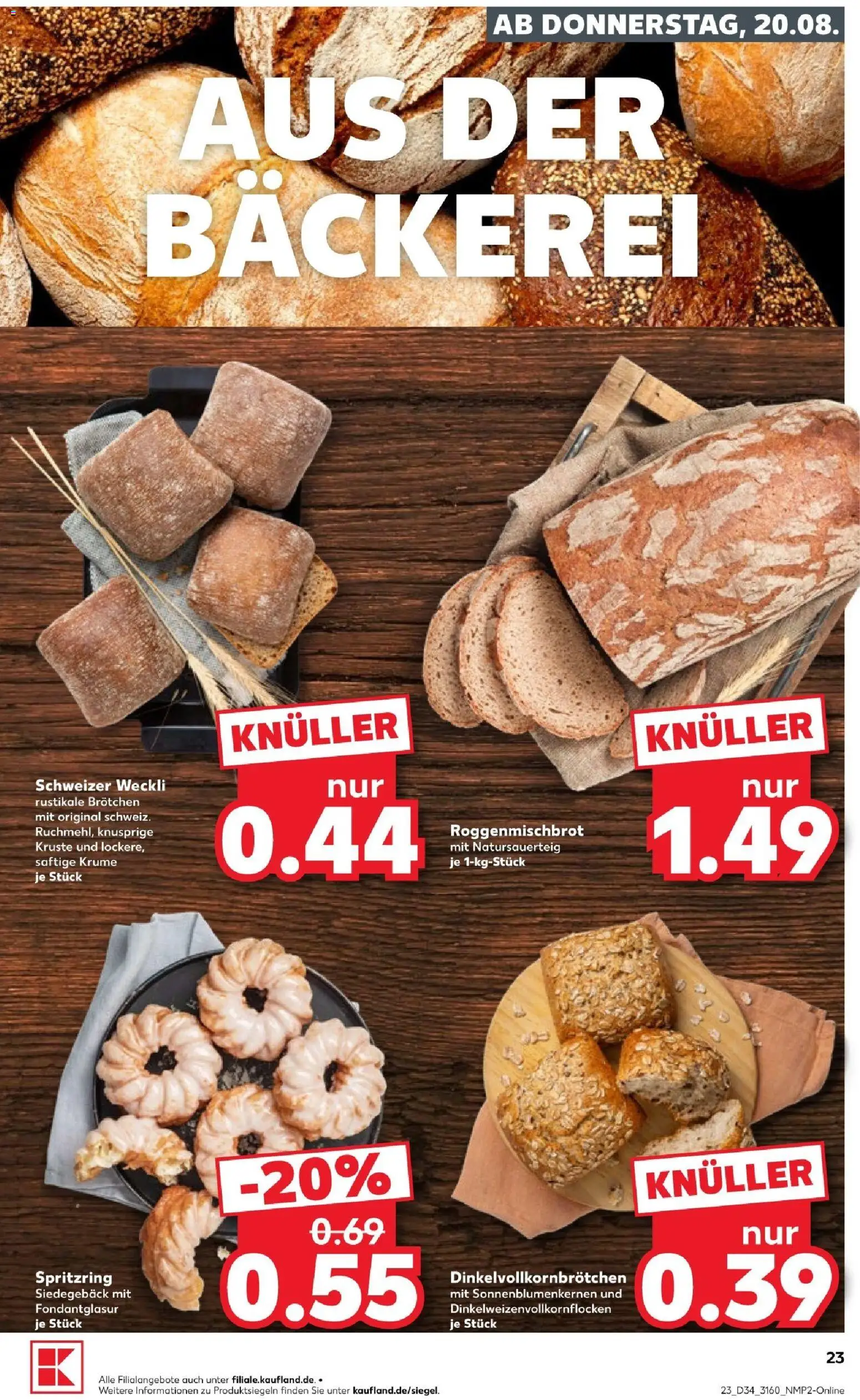 Kaufland Prospekt Jena – gültig ab 20.08.2026 | Seite: 25 | Produkte: Bäckerei