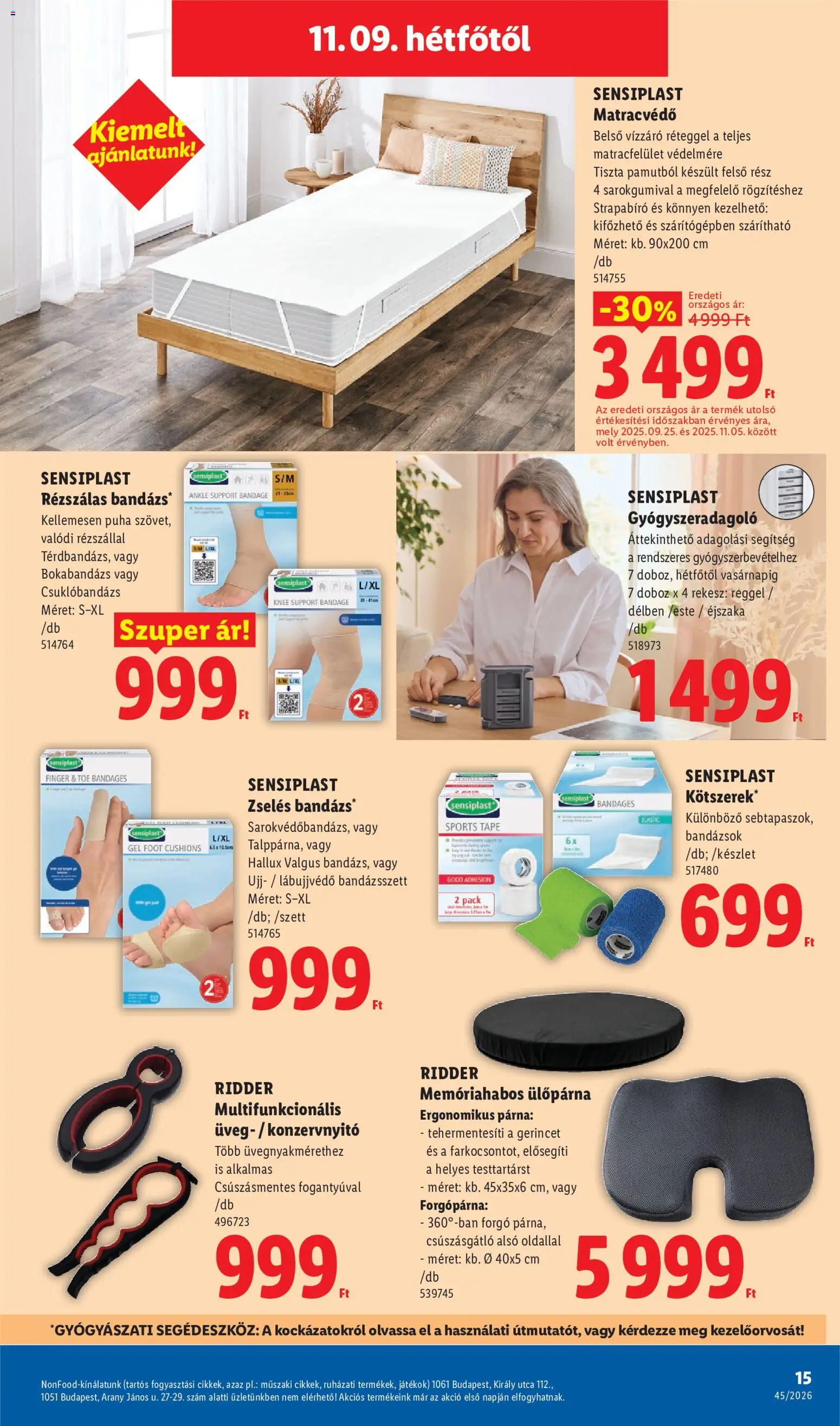 Lidl akciós ujság - amely érvényes a következő dátumtól: 2026.11.05. | Oldal: 15