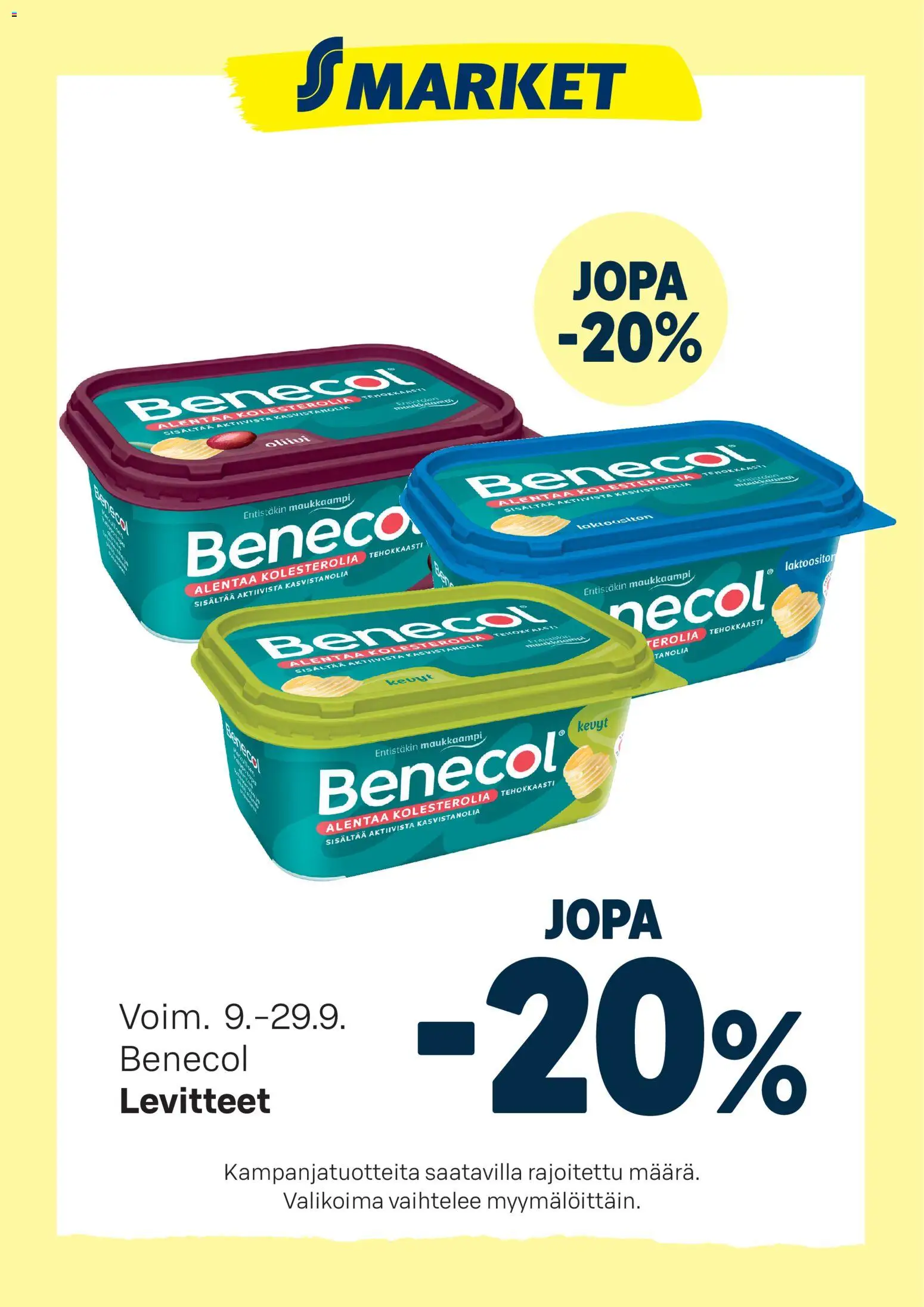 S-market - Benecol – voimassa 09/09/2026 alkaen | Sivu: 1